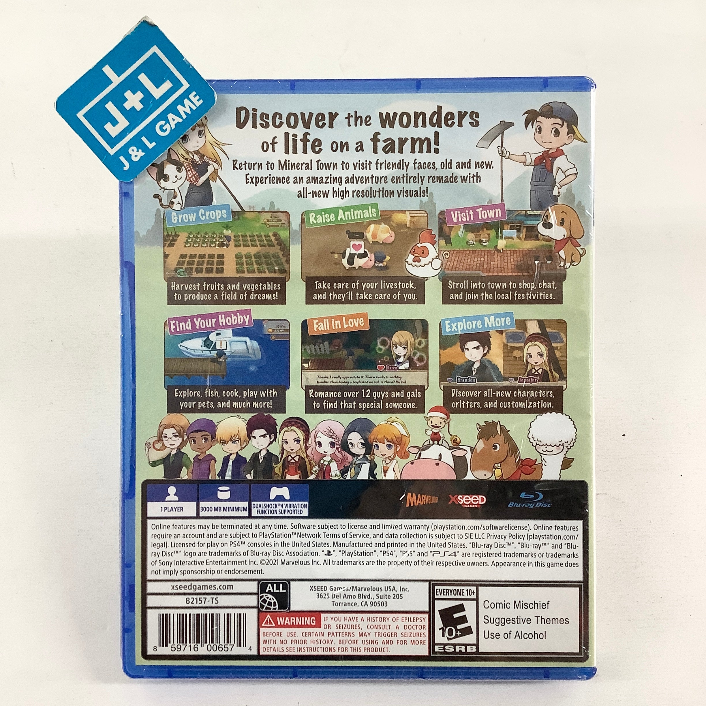 Story of Seasons: Friends of Mineral Town - (PS4) PlayStation 4 Video Games XSEED Games