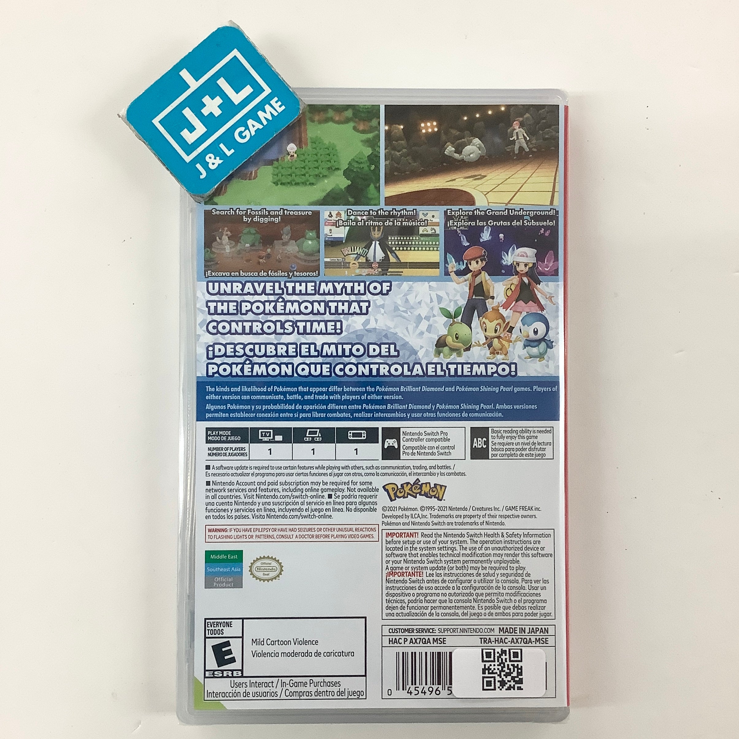 Pokemon Brilliant Diamond (World Edition) - (NSW) Nintendo Switch Video Games Nintendo