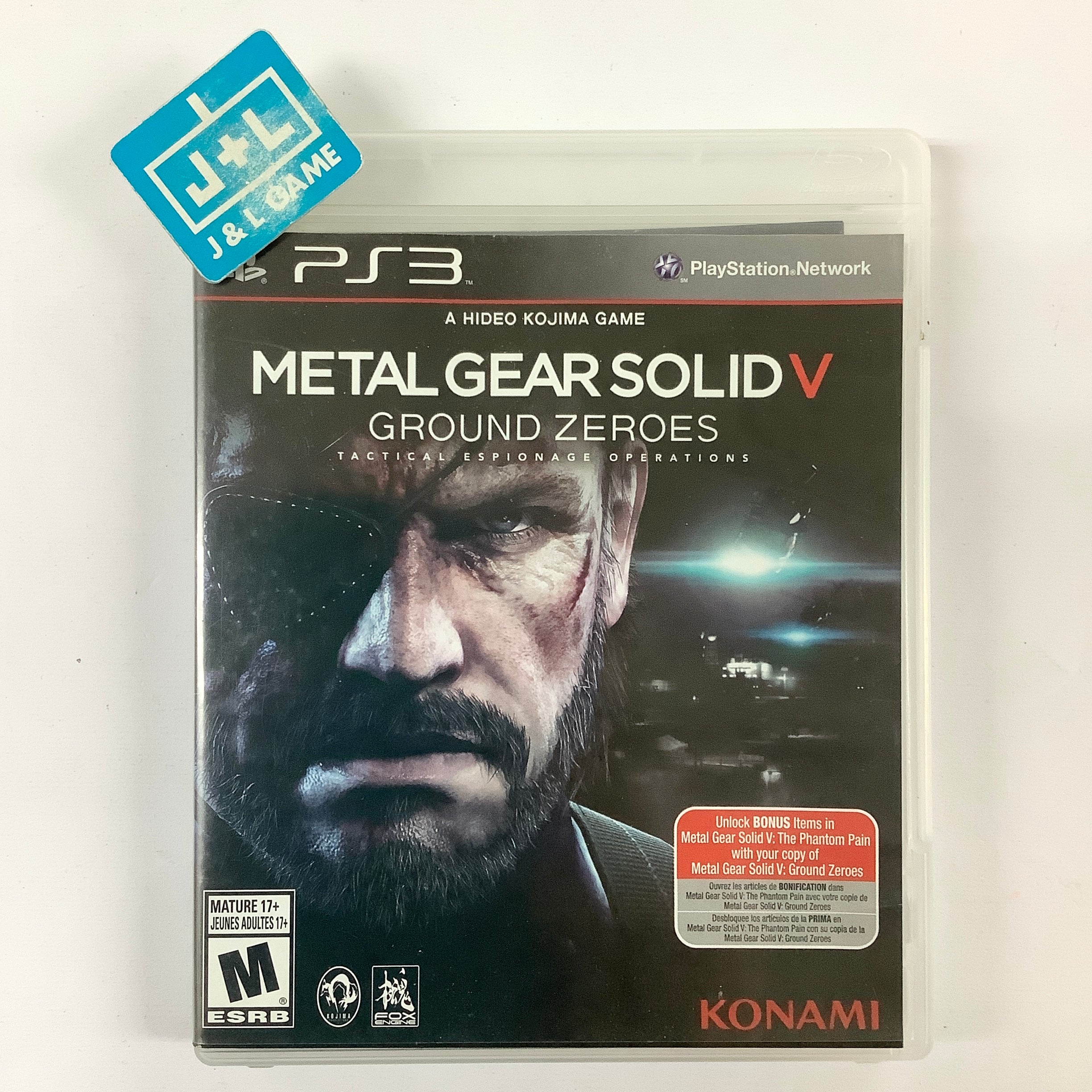 Metal Gear Solid V: Ground Zeroes - (PS3) PlayStation 3 [Pre-Owned] Video Games Konami   