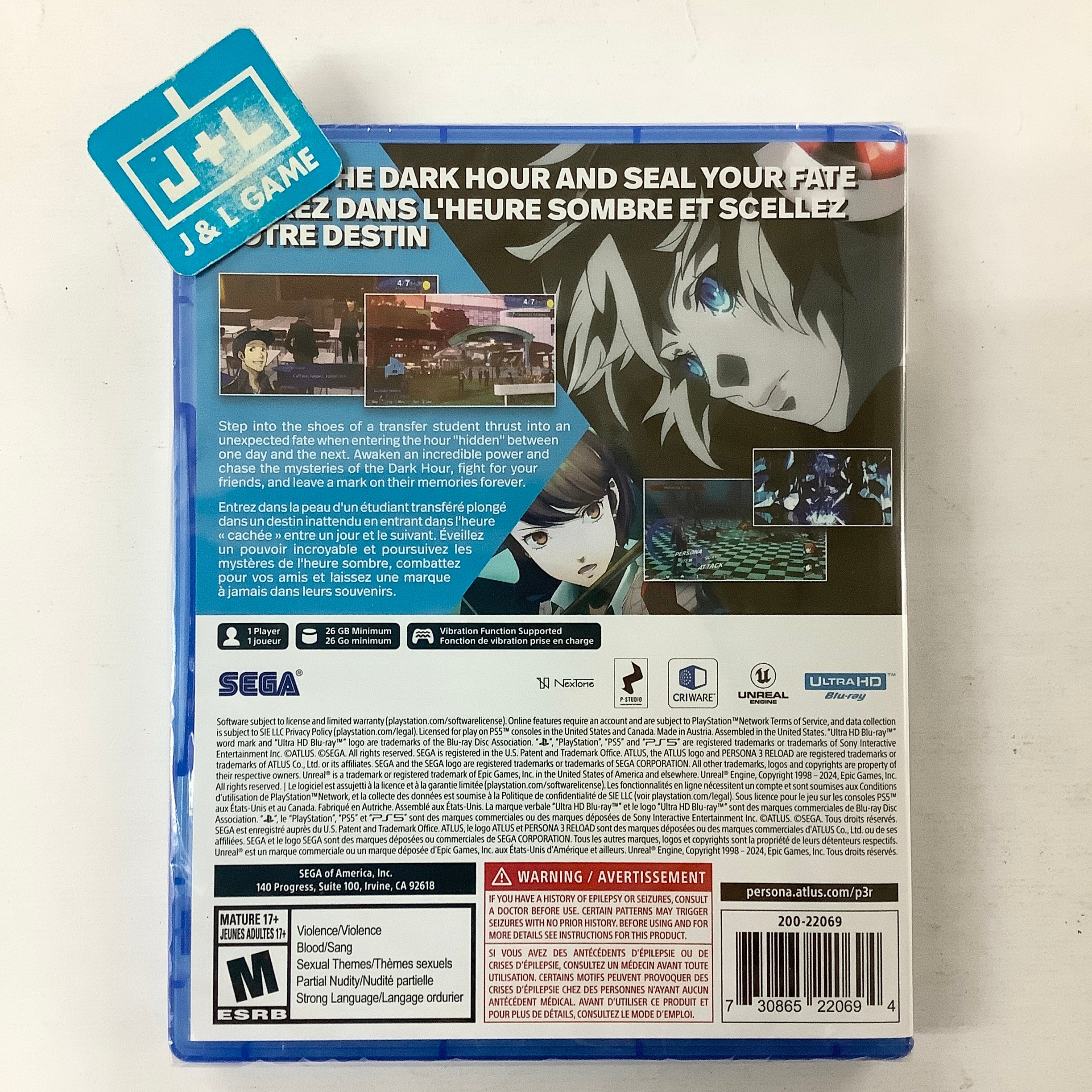 Persona 3 Reload - (PS5) PlayStation 5 Video Games Sega   
