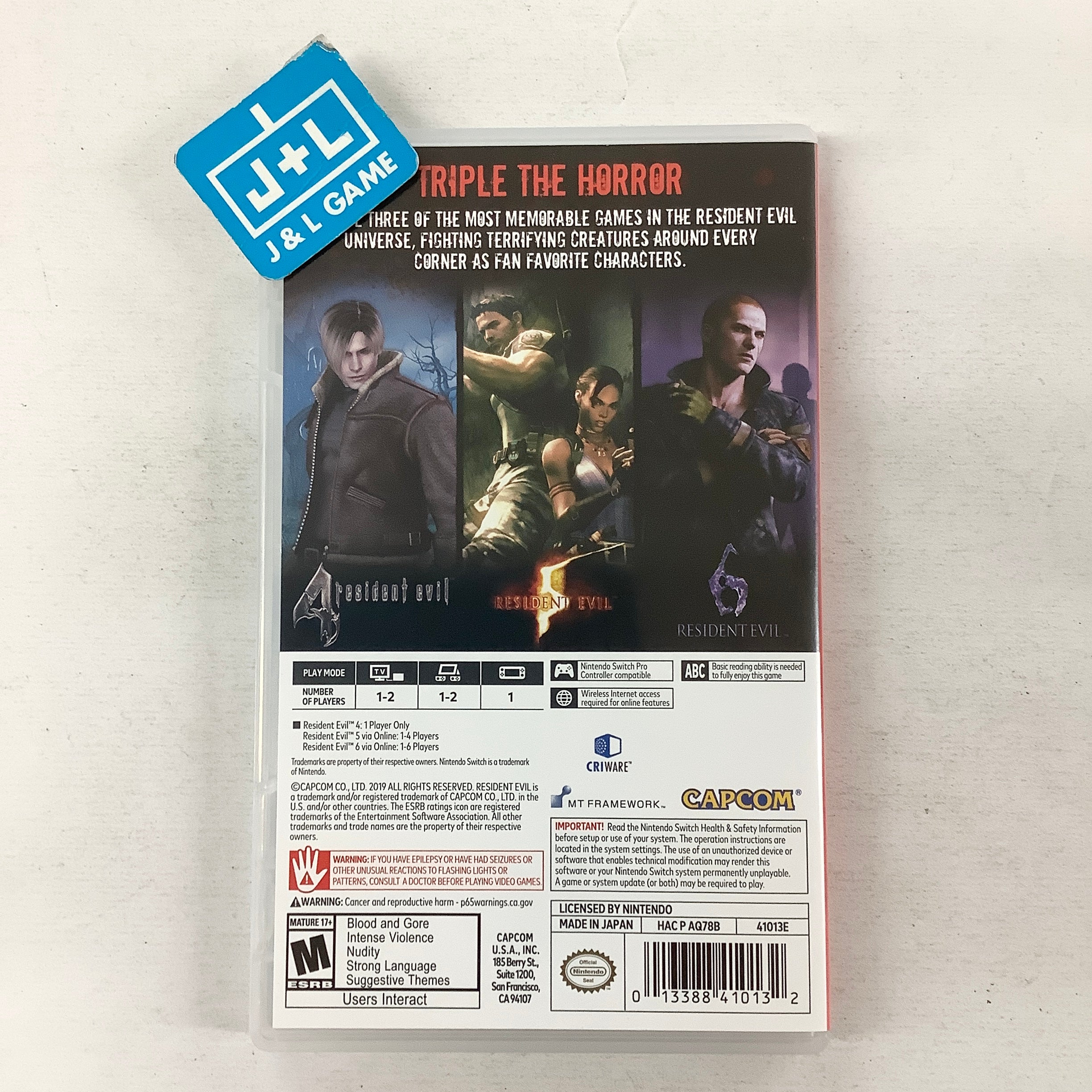 Resident Evil Triple Pack - (NSW) Nintendo Switch [Pre-Owned] Video Games Capcom