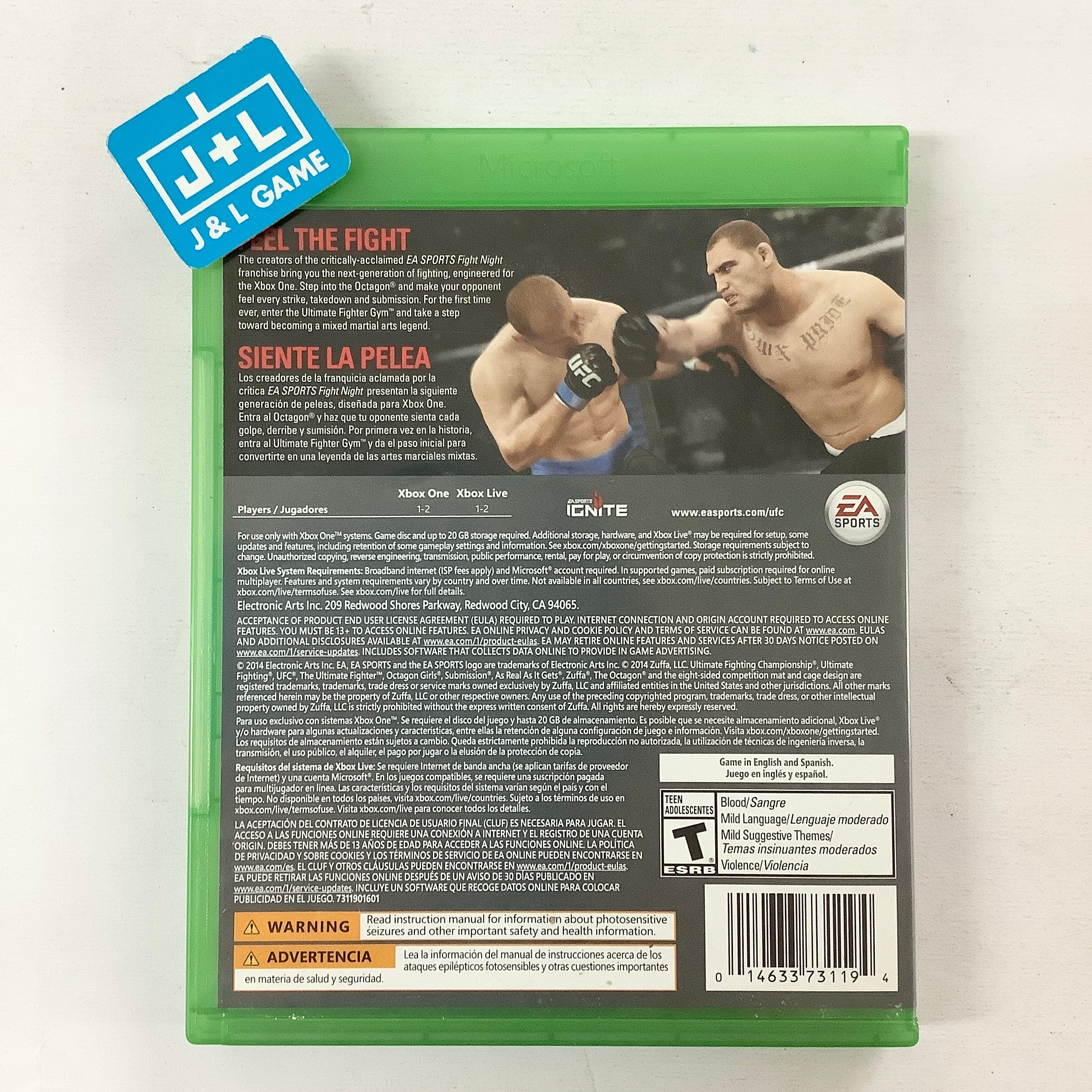 UFC - (XB1) Xbox One [Pre-Owned] Video Games Electronic Arts   