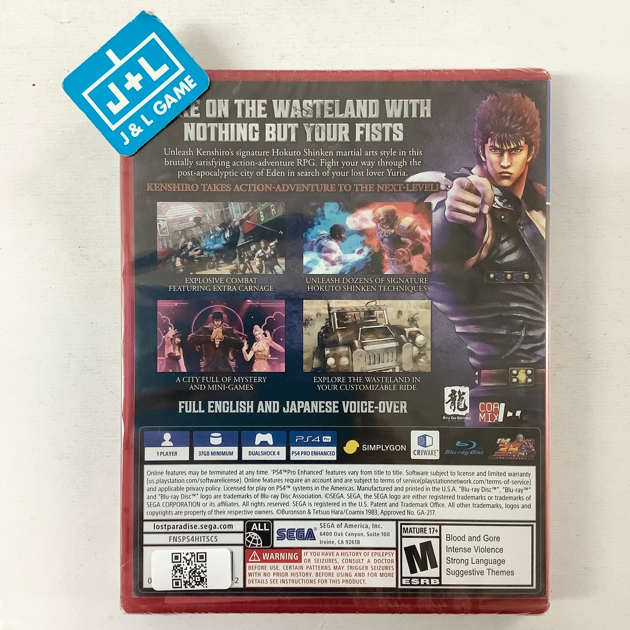 Fist of The North Star: Lost Paradise (PlayStation Hits) - (PS4