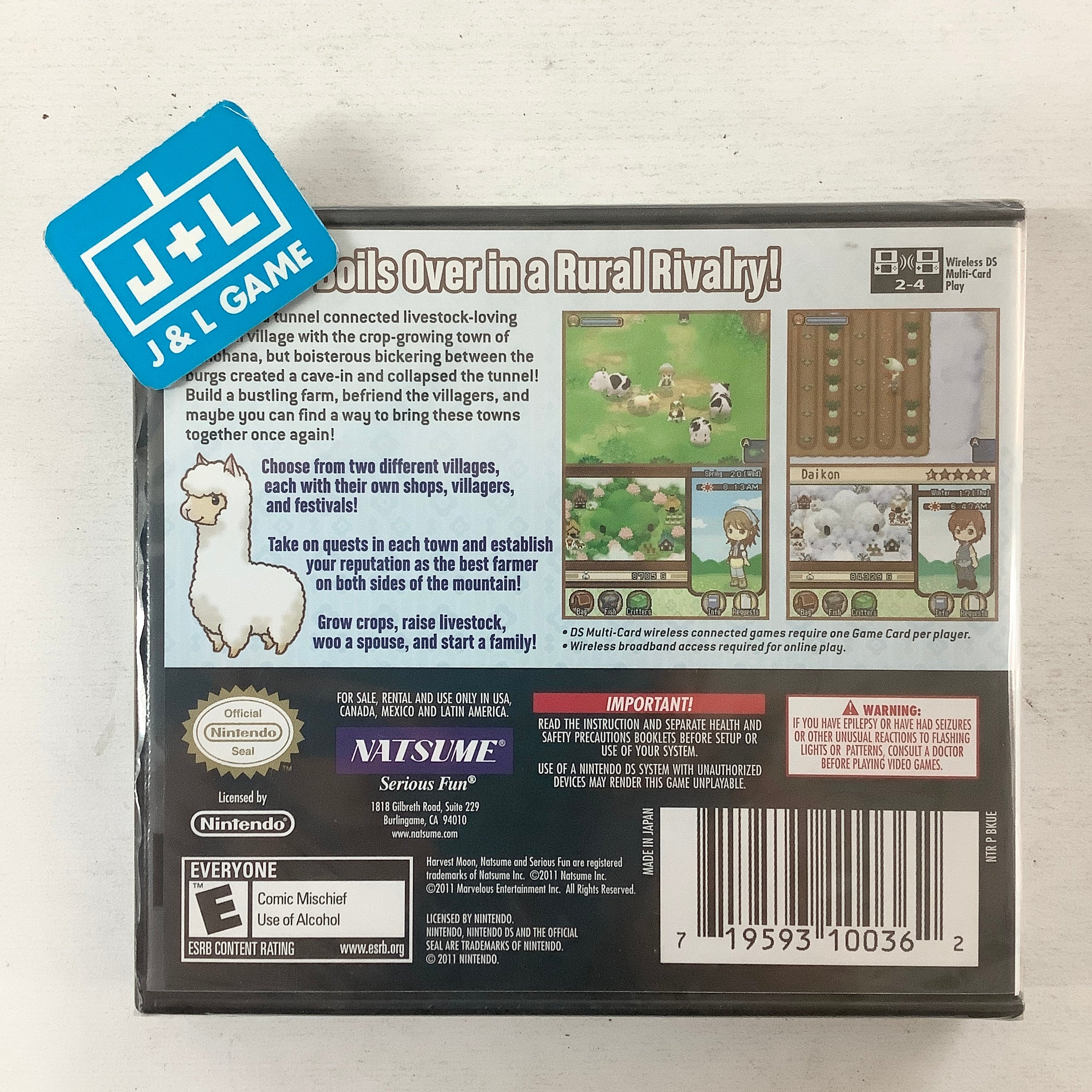 Harvest Moon: The Tale of Two Towns - (NDS) Nintendo DS Video Games Marvelous Entertainment   