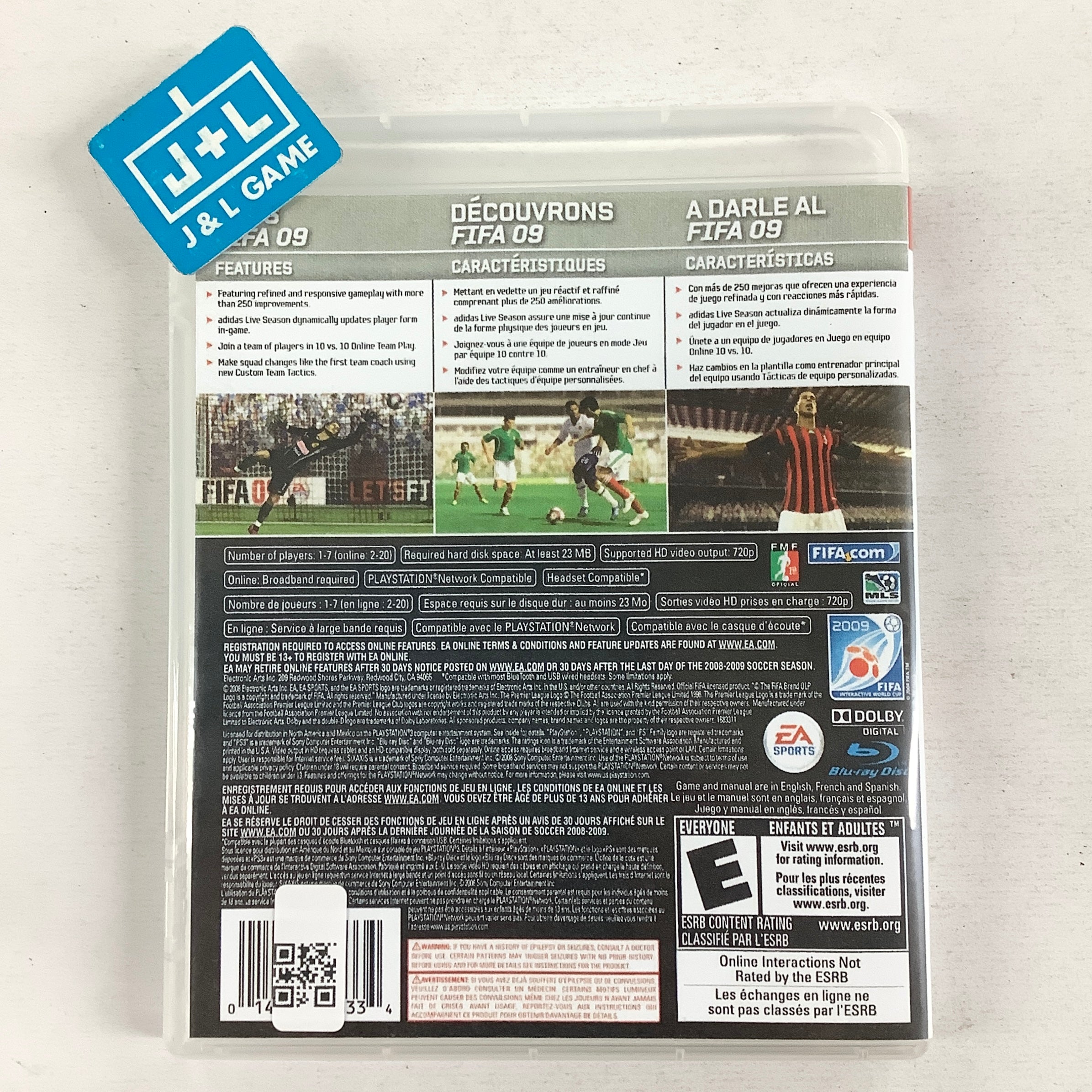 FIFA Soccer 09 - (PS3) PlayStation 3 [Pre-Owned] Video Games EA Sports
