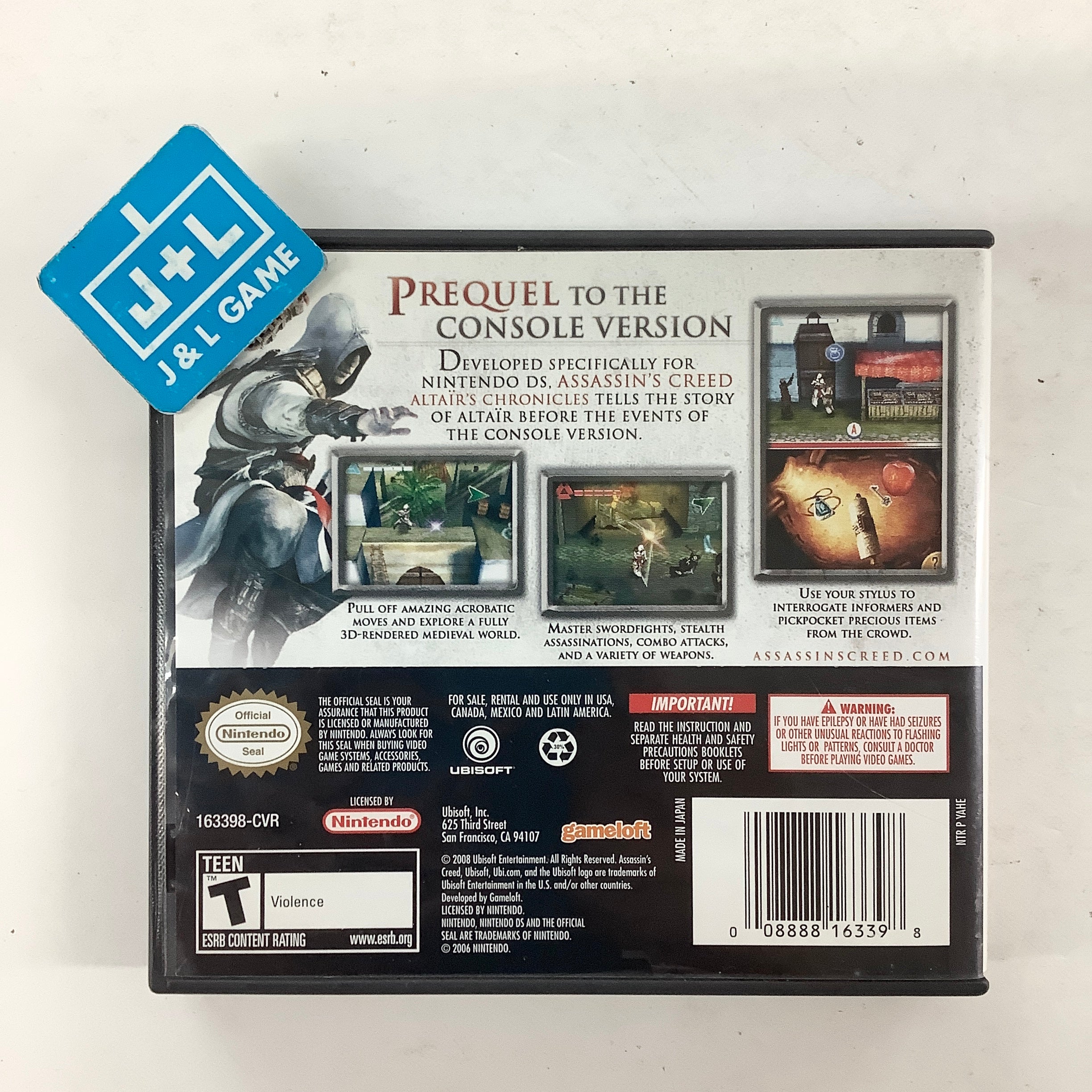 Assassin's Creed: Altair's Chronicles - (NDS) Nintendo DS [Pre-Owned] Video Games Ubisoft