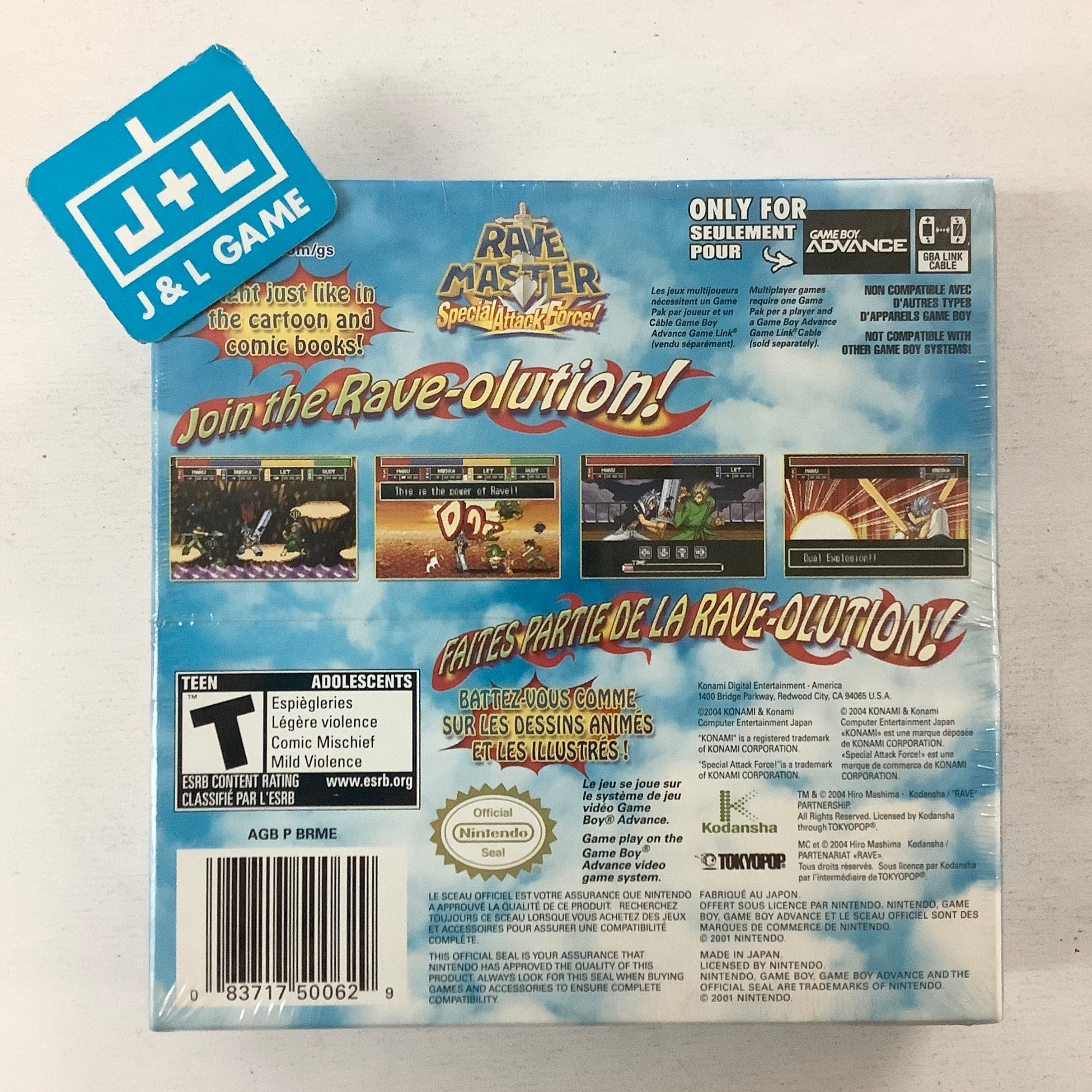 Rave Master: Special Attack Force! - (GBA) Game Boy Advance Video Games Konami   