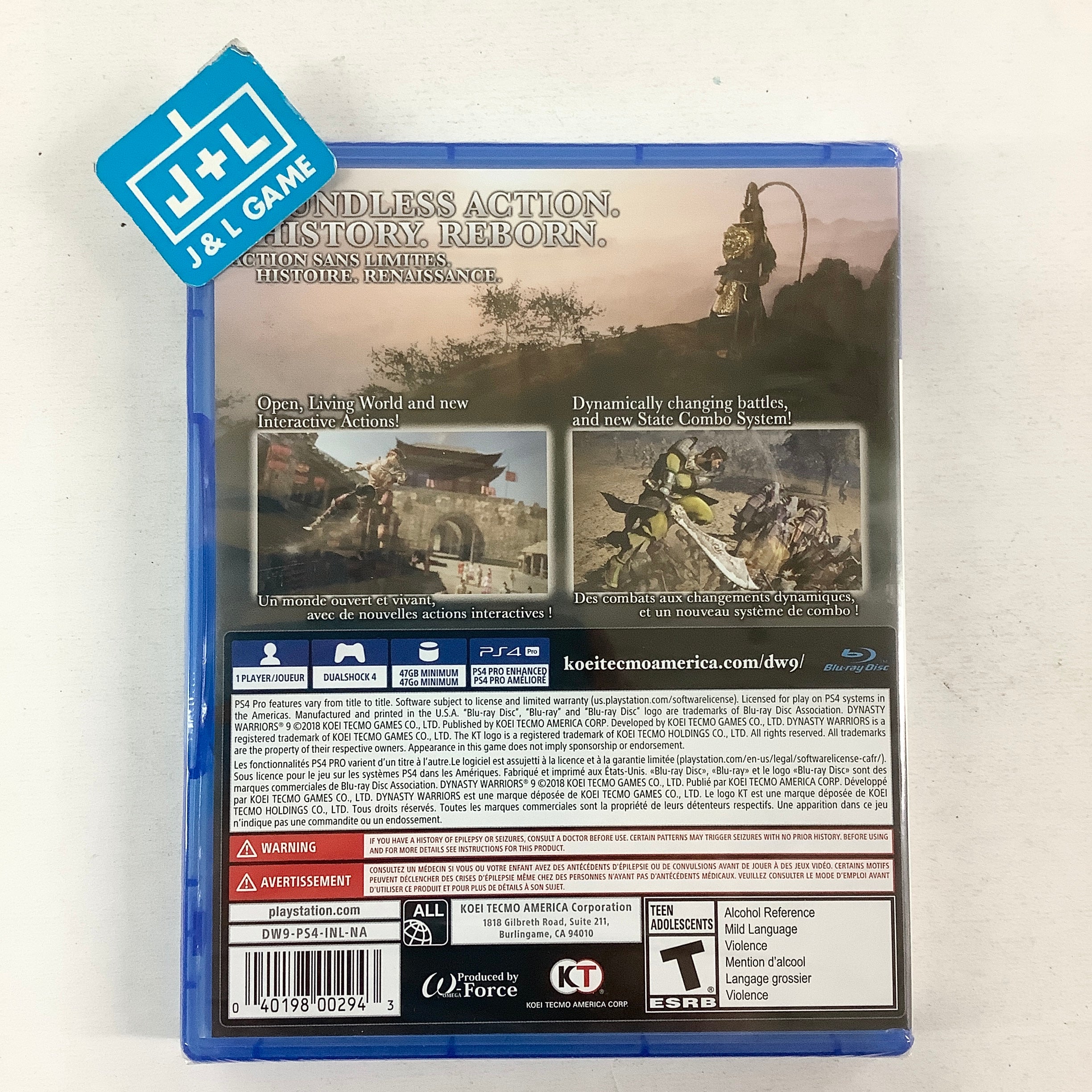 Dynasty Warriors 9 - (PS4) PlayStation 4 Video Games Koei Tecmo