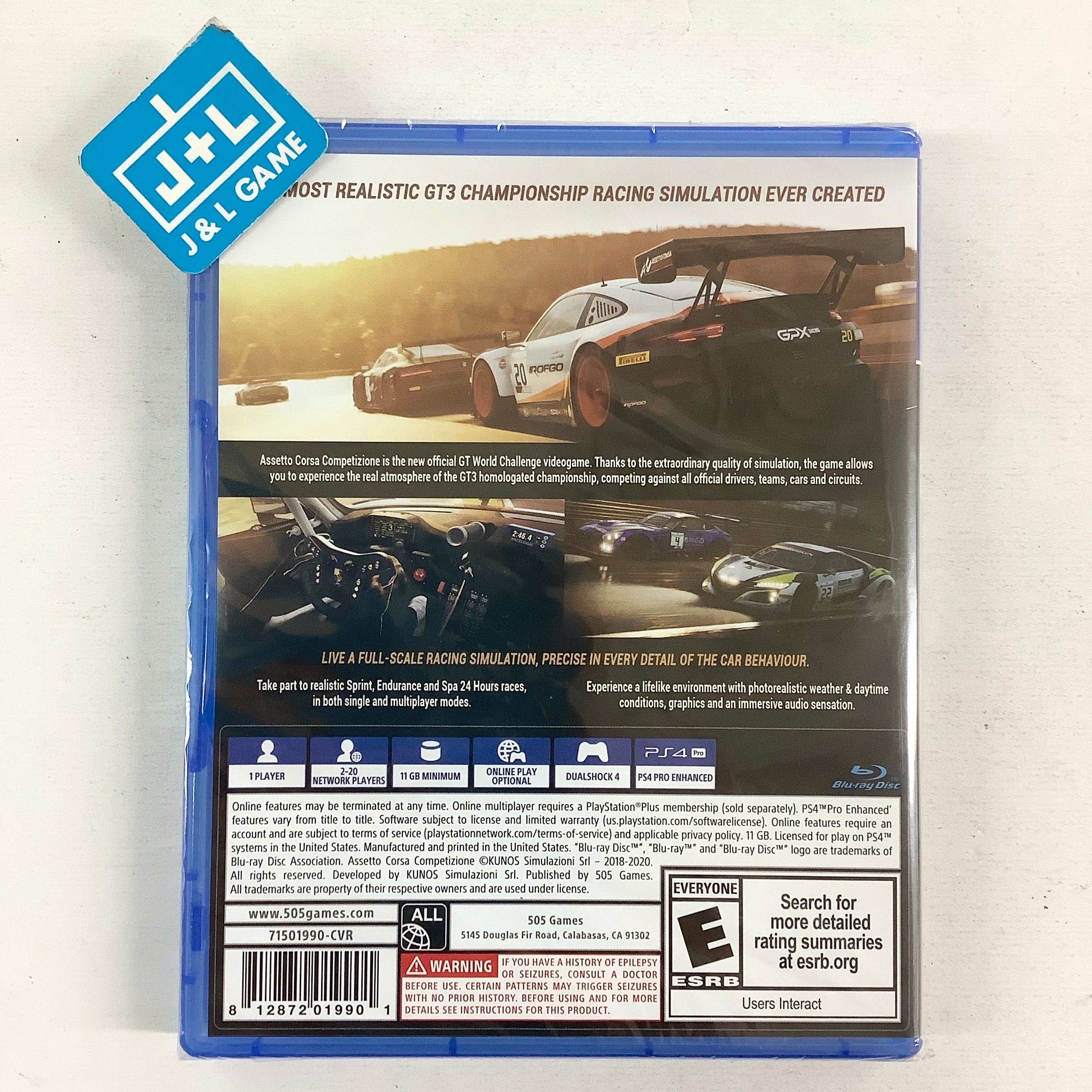 Assetto Corsa Competizione - (PS4) PlayStation 4 Video Games 505 Games