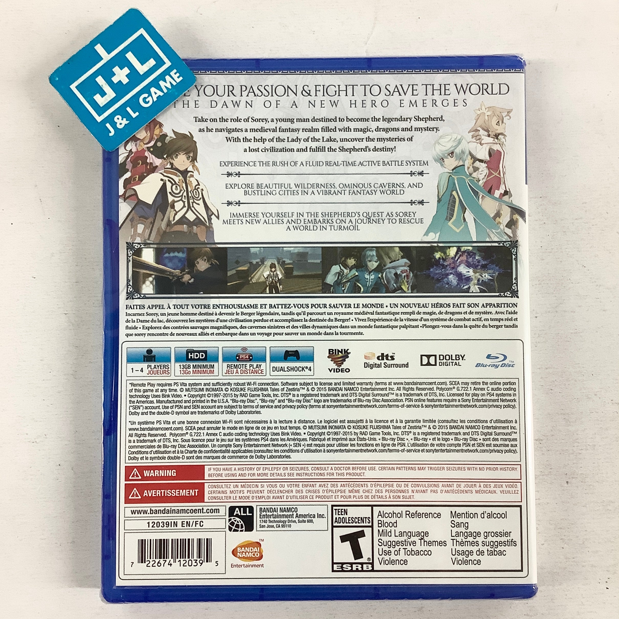 Tales of Zestiria - (PS4) PlayStation 4 Video Games Bandai Namco Games