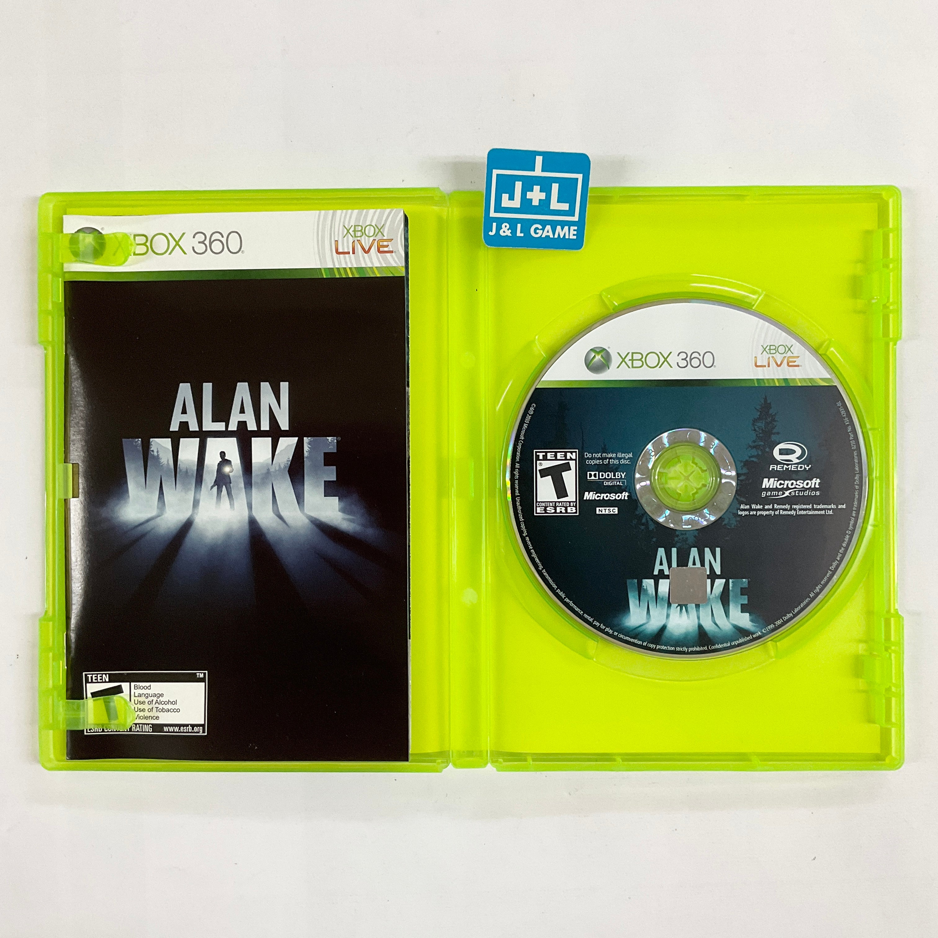 X360-1) XBOX 360 Alan Wake PAL FR COMPLET X360-1) XBOX 360 Alan Wake PAL FR COMPLET