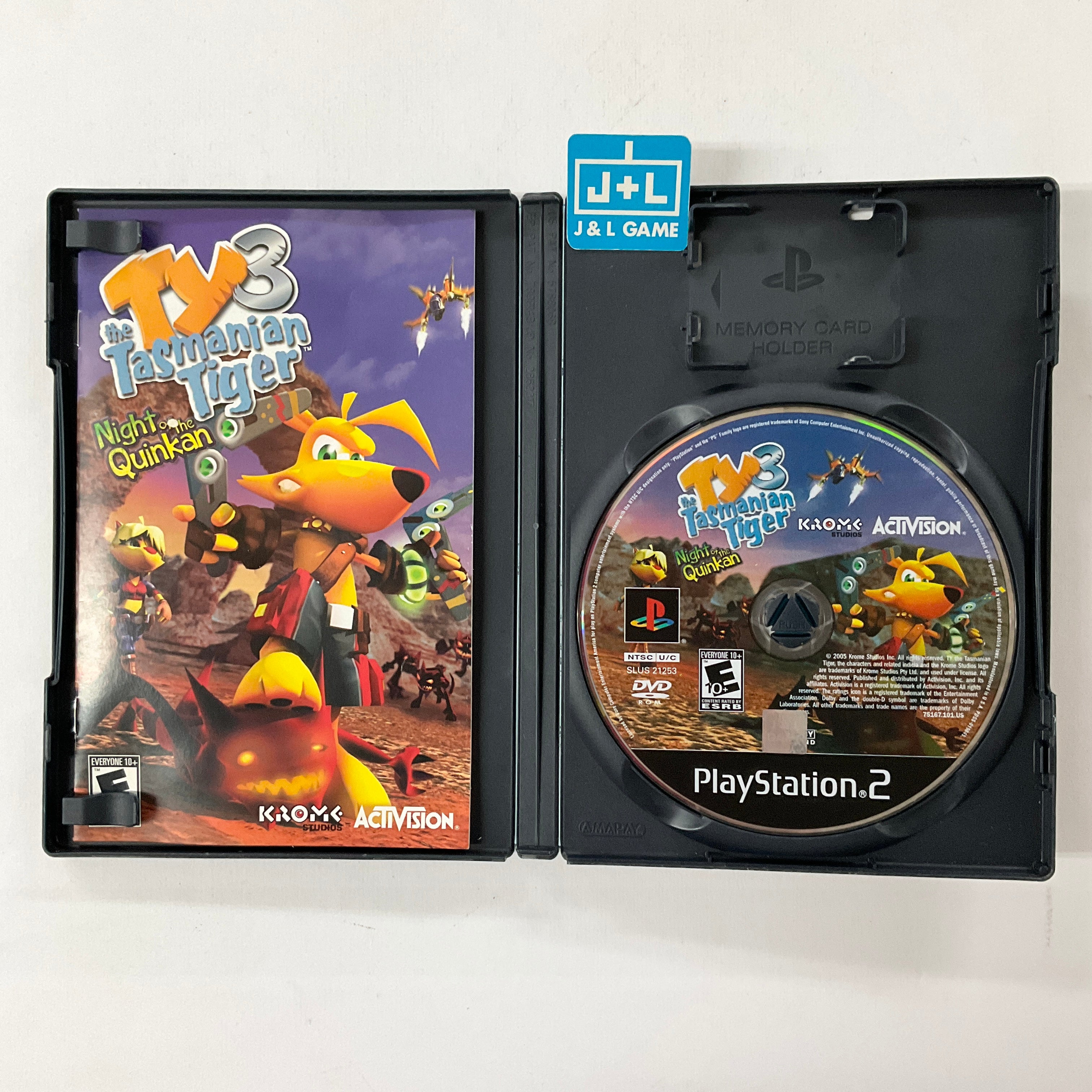 TY3 Tasmanian Tour: Night of the Quinkan - (PS2) PlayStation 2 [Pre-Owned] Video Games Activision Classics   