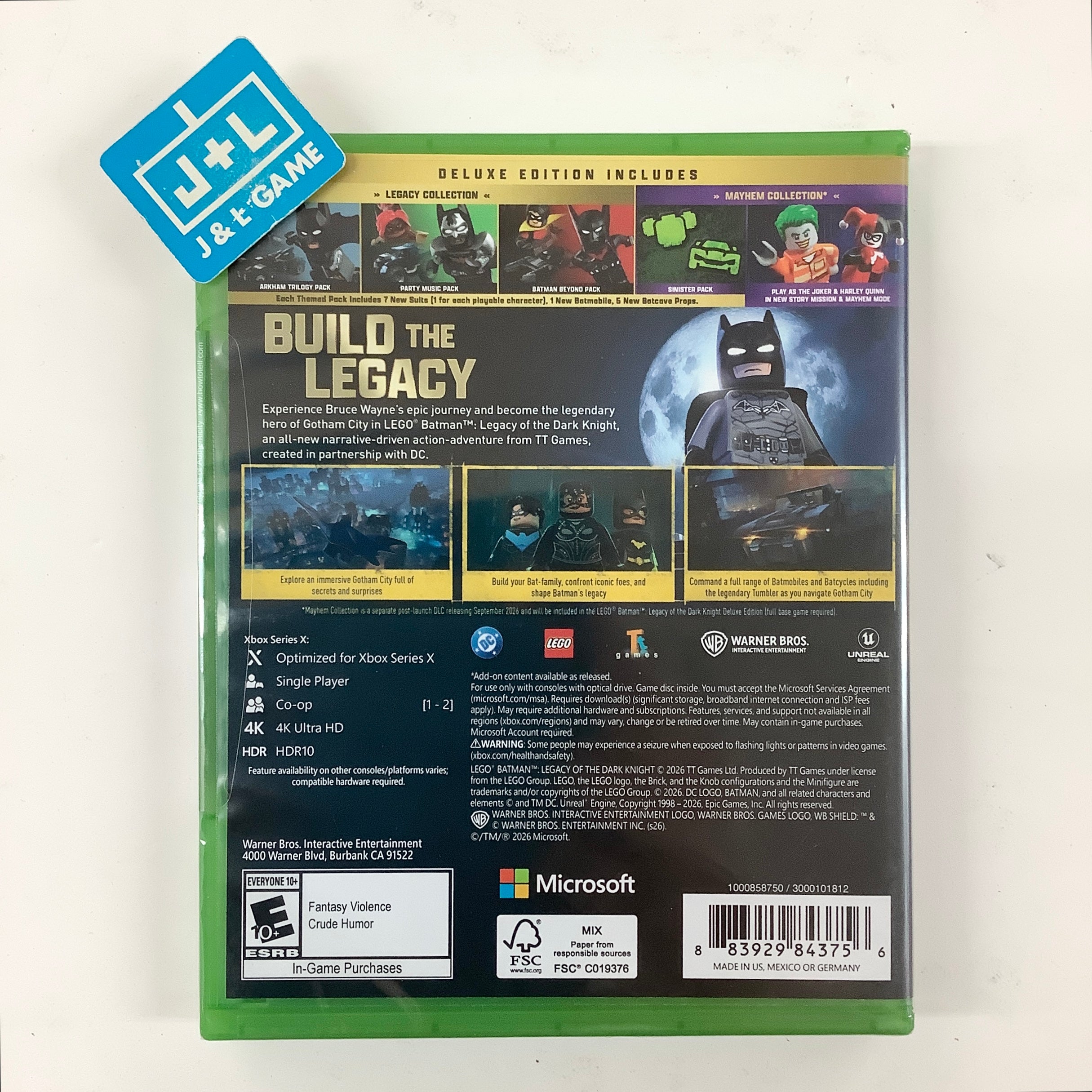 LEGO Batman: Legacy of the Dark Knight (Deluxe Edition) - (XSX) Xbox Series X Video Games Warner Bros Interactive Entertainment