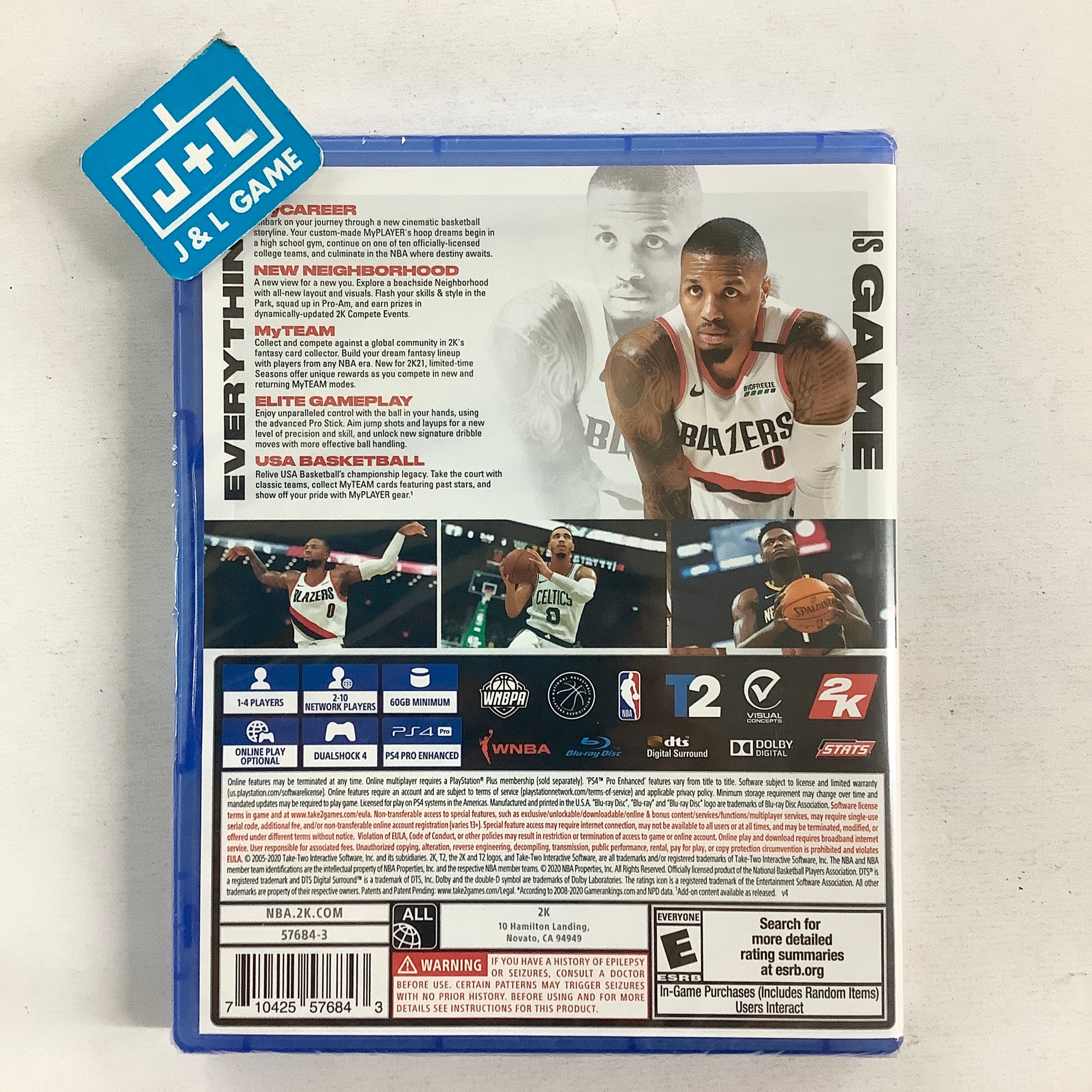 NBA 2K21 - (PS4) PlayStation 4 Video Games 2K Games