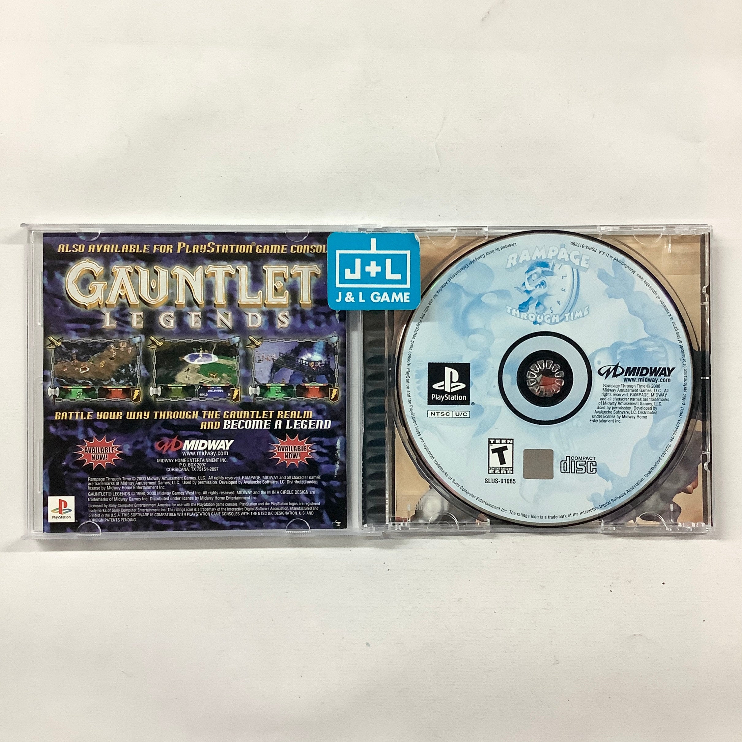 Rampage Through Time - (PS1) PlayStation 1 [Pre-Owned] Video Games Midway