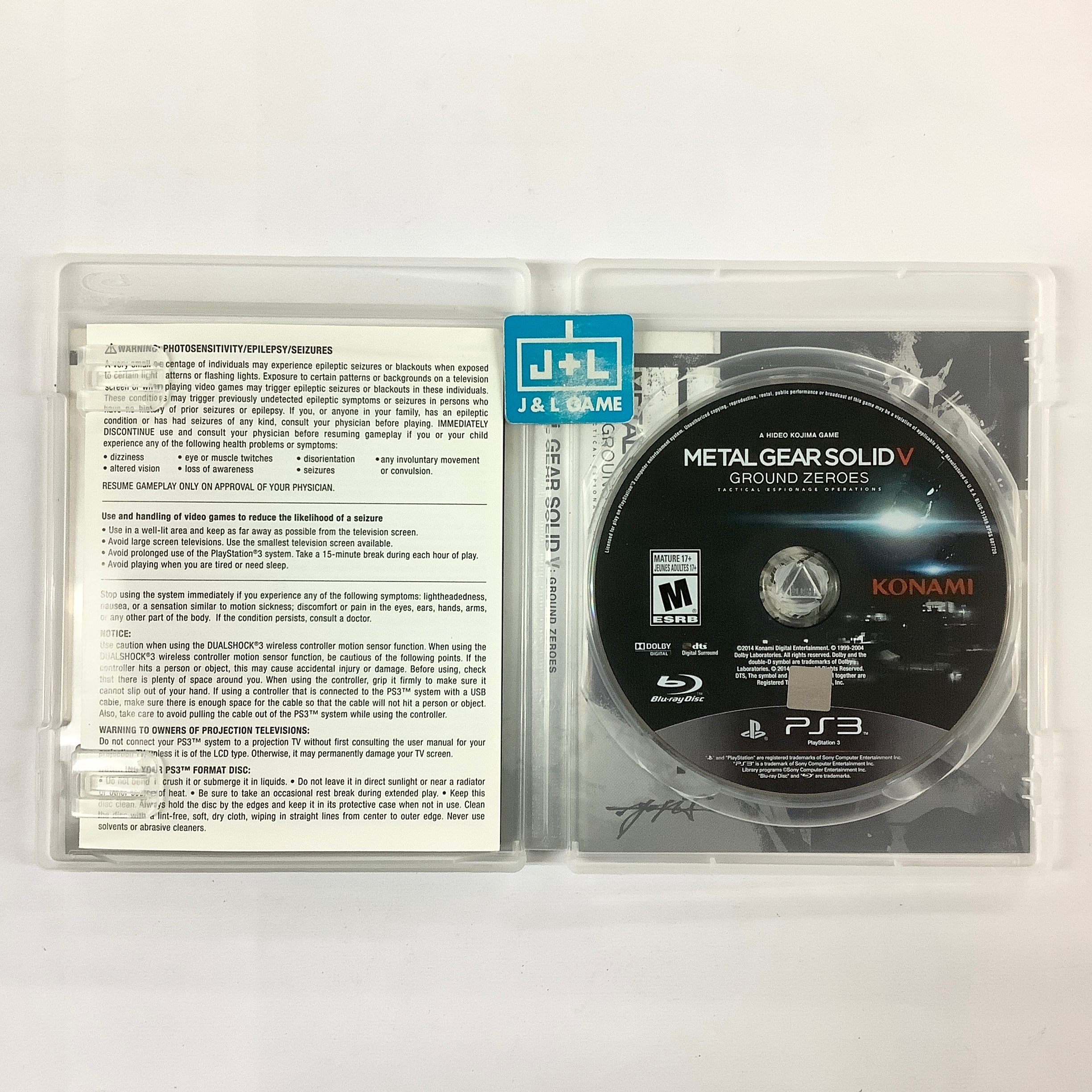 Metal Gear Solid V: Ground Zeroes - (PS3) PlayStation 3 [Pre-Owned