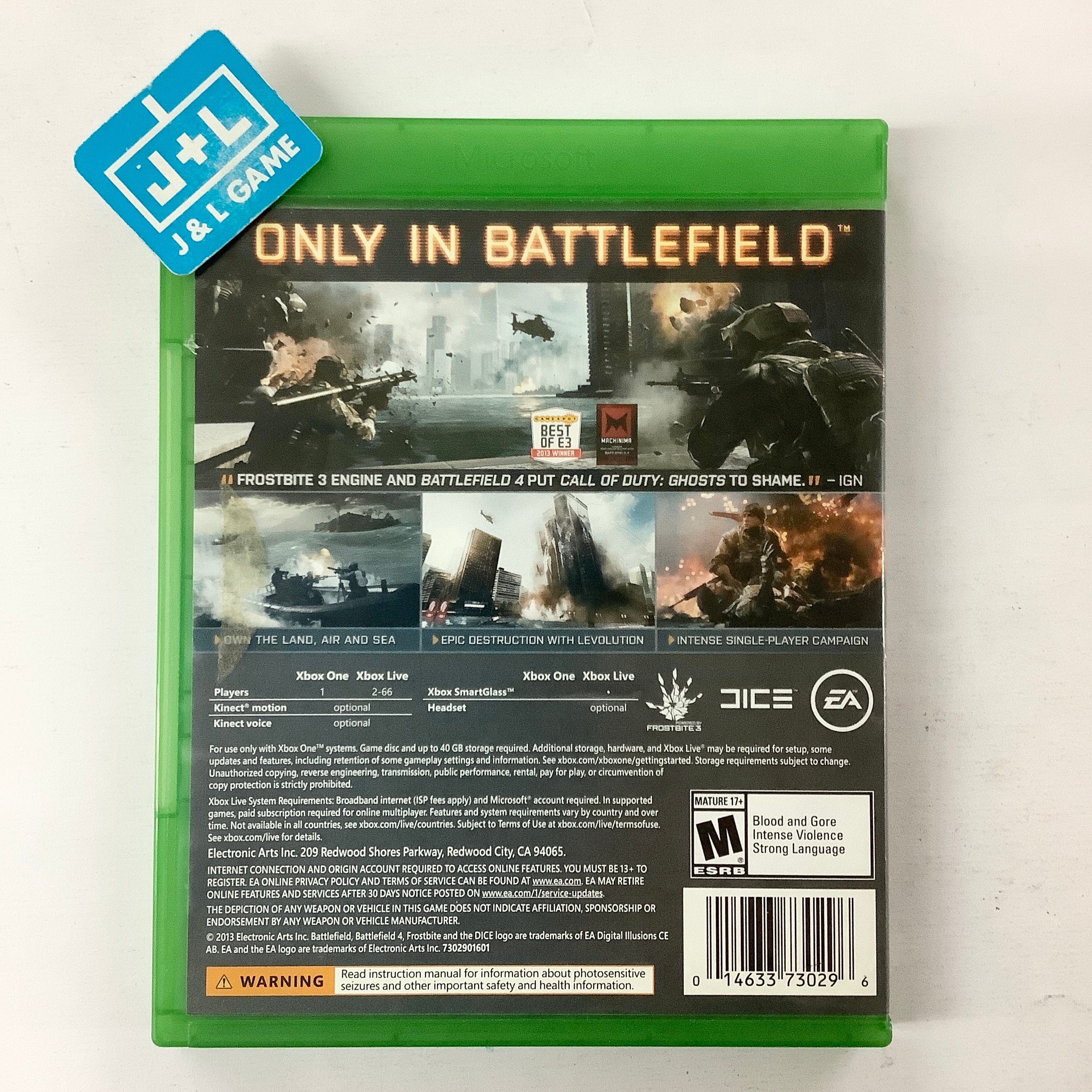 Battlefield 4 - (XB1) Xbox One [Pre-Owned] Video Games Electronic Arts   