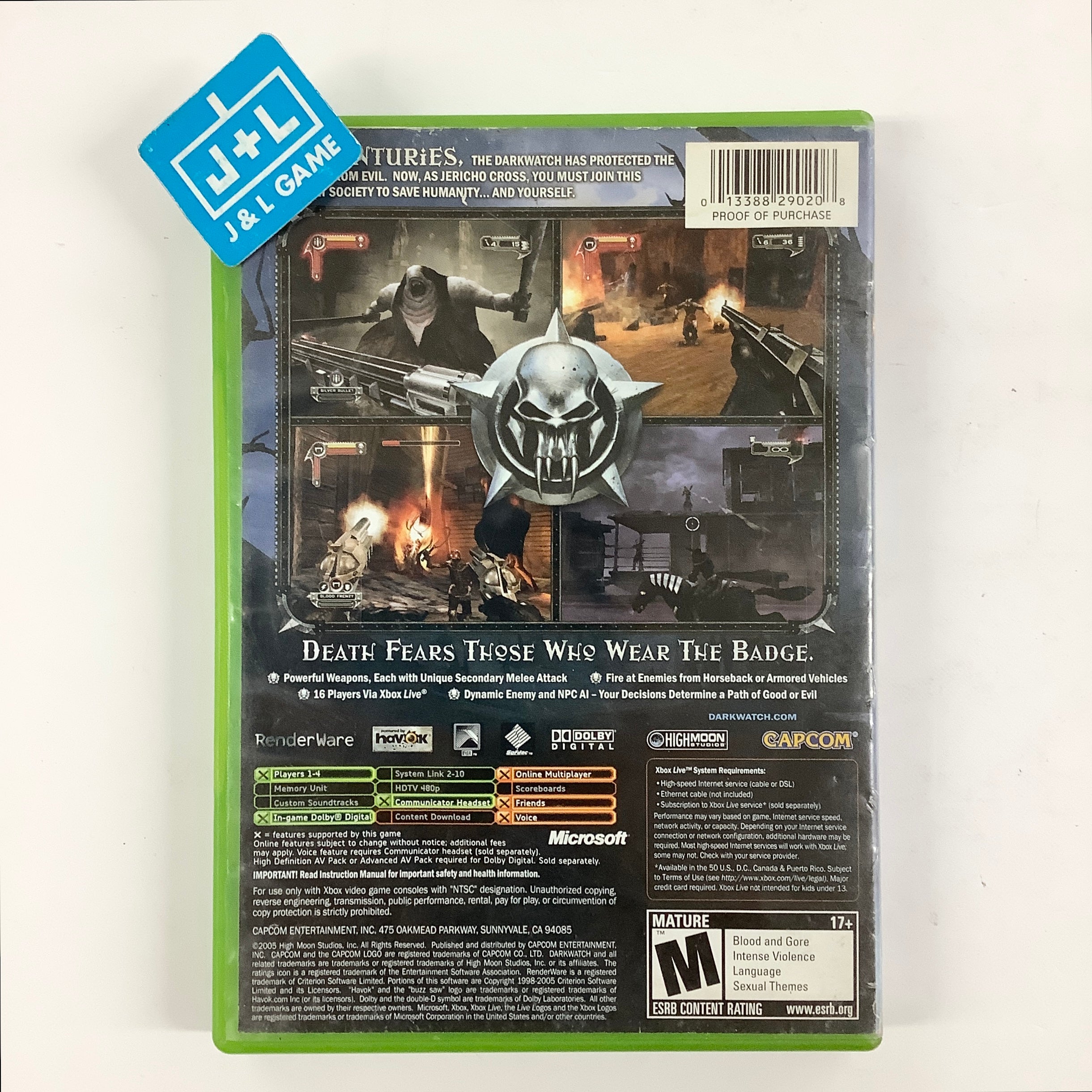 Darkwatch - (XB) Xbox [Pre-Owned] Video Games Capcom