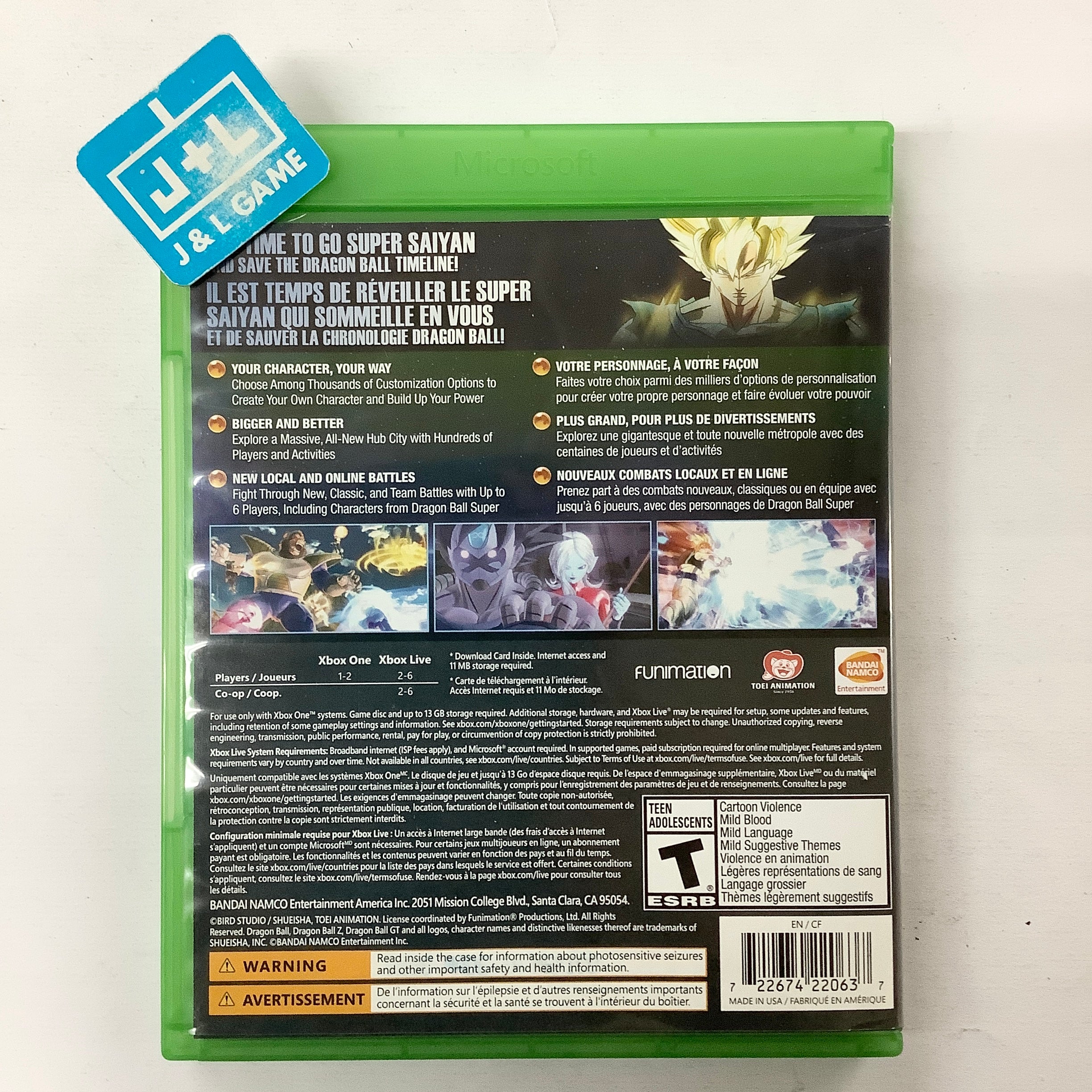 Dragon Ball: Xenoverse 2 (Day One Edition) - (XB1) Xbox One [Pre-Owned] Video Games BANDAI NAMCO Entertainment   