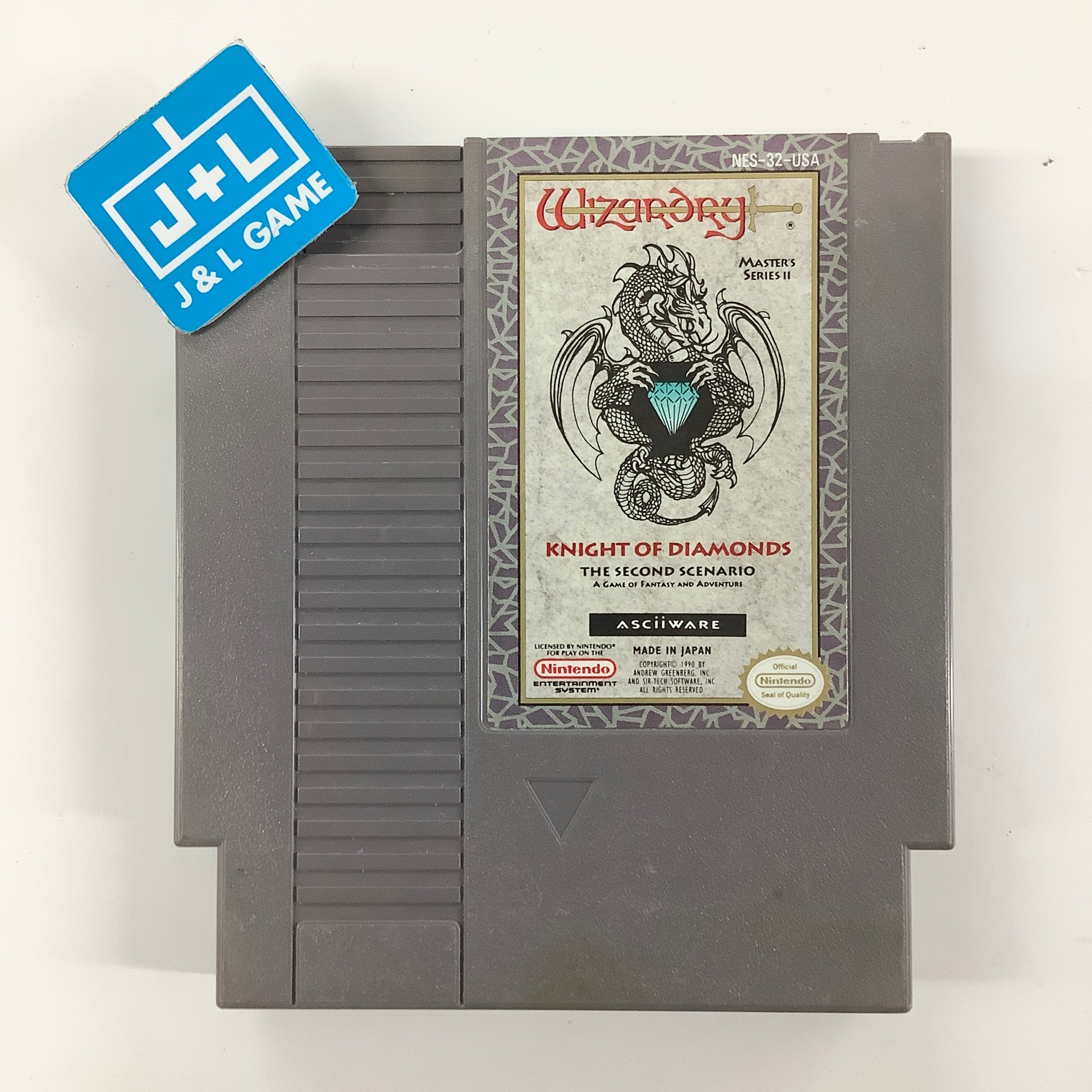 Wizardry: Knight of Diamonds - The Second Scenario - (NES) Nintendo Entertainment System [Pre-Owned] ASCII Entertainment
