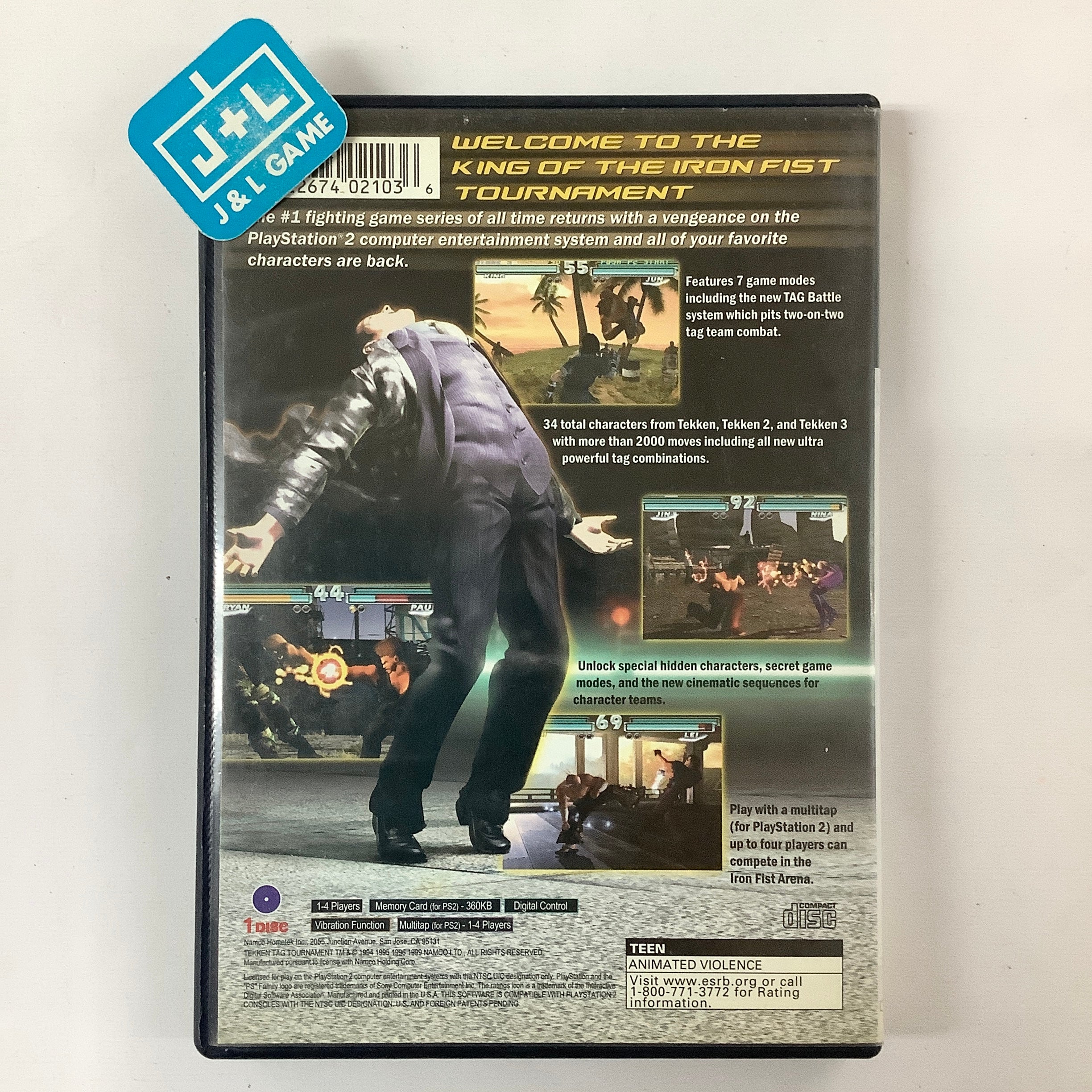 Tekken Tag Tournament - (PS2) PlayStation 2 [Pre-Owned] | J&L Game