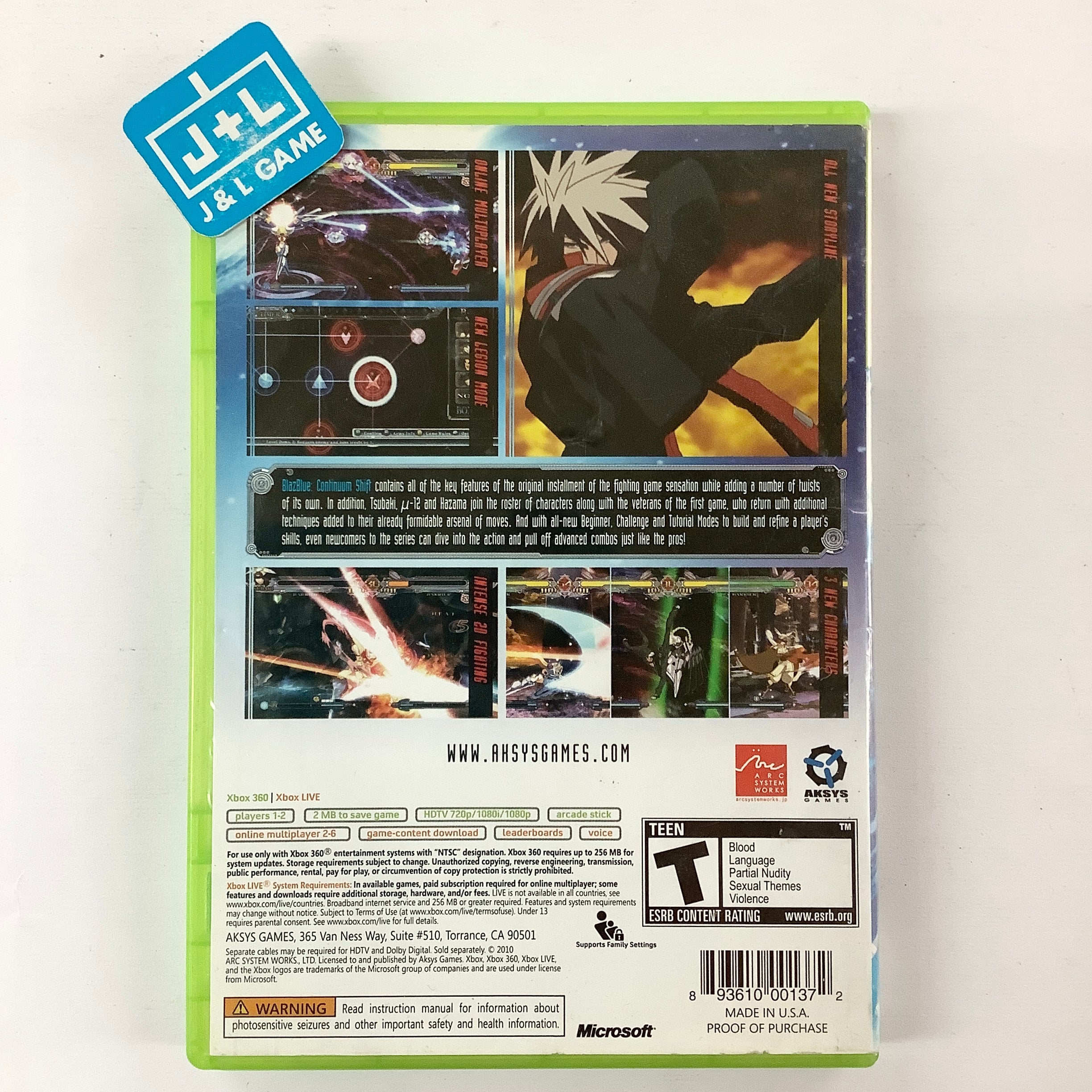 BLAZBLUE【新品未開封・xbox360日本版】 Amazon.co.jp: BLAZBLUE CONTINUUM SHIFT EXTEND - Xbox360 : ゲーム