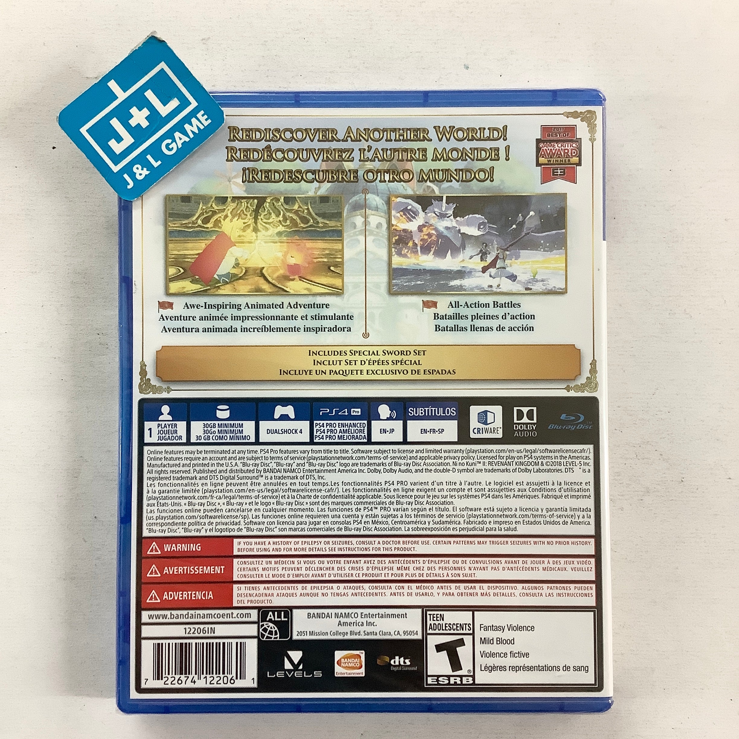 Ni No Kuni II: Revenant Kingdom (Day One Edition) - (PS4) PlayStation 4 Video Games BANDAI NAMCO Entertainment