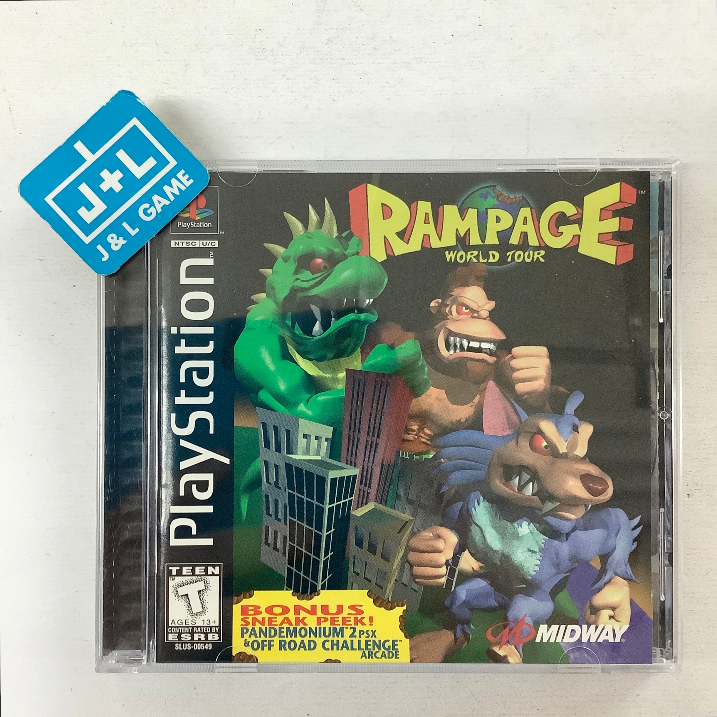 Rampage World Tour - (PS1) PlayStation 1 [Pre-Owned] Video Games Midway   