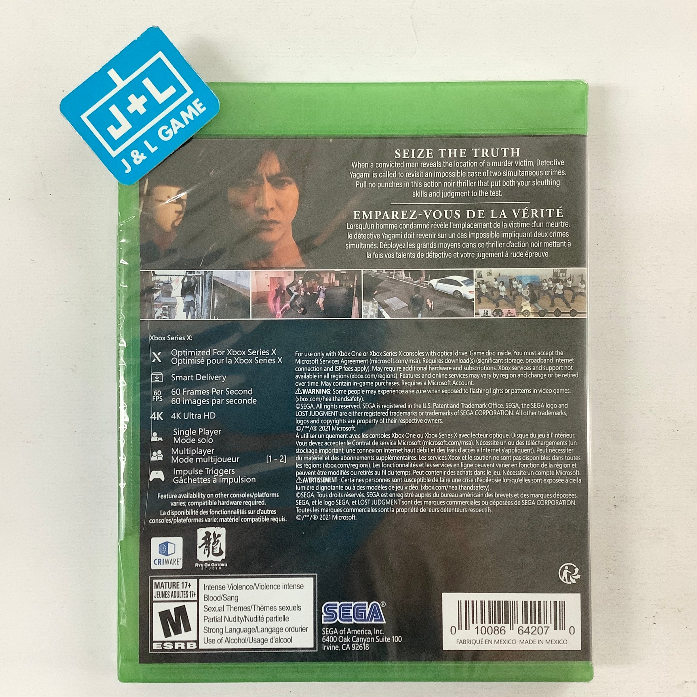 Lost Judgment - (XSX) Xbox Series X Video Games SEGA   