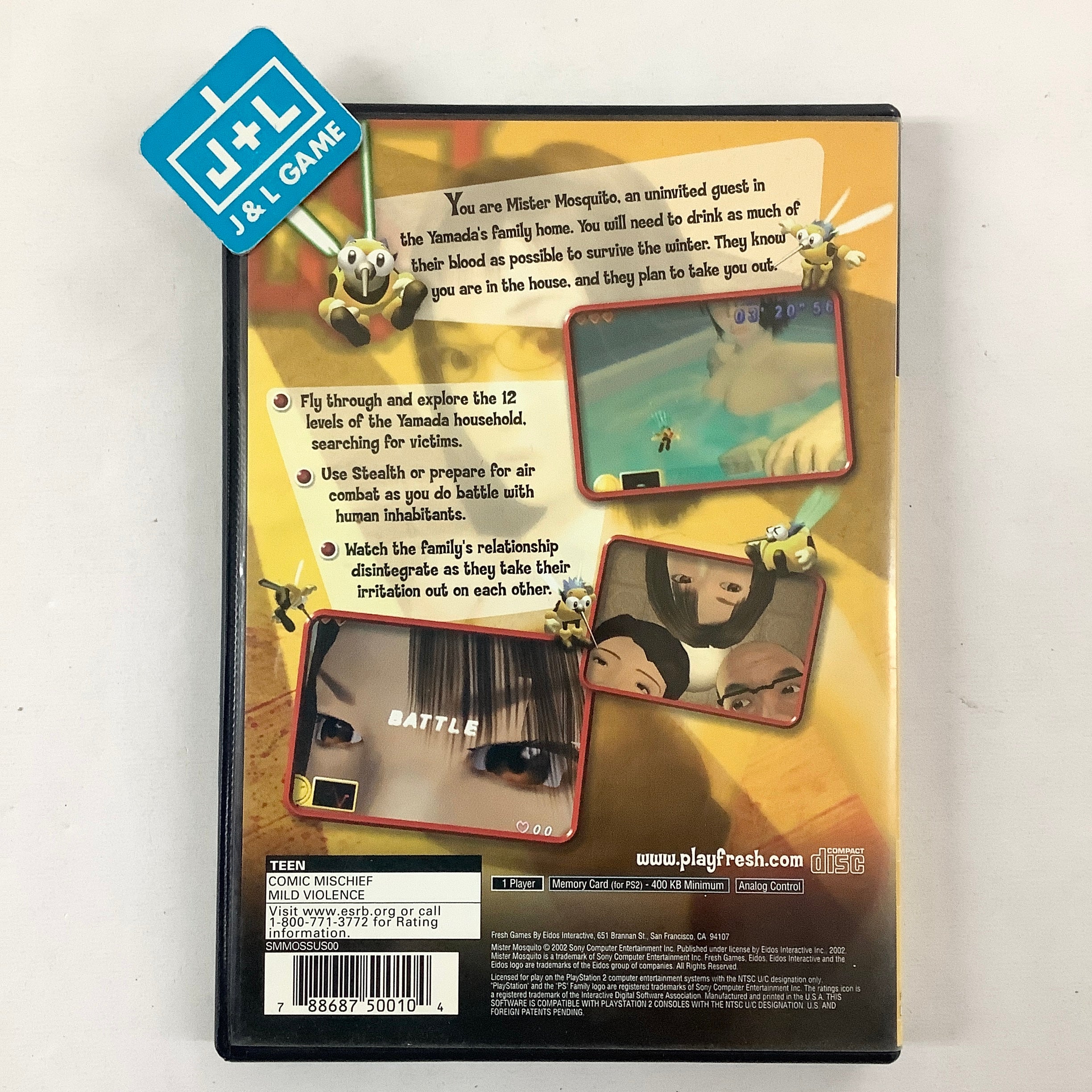 Mister Mosquito - (PS2) Playstation 2 [Pre-Owned] Video Games Eidos Interactive   