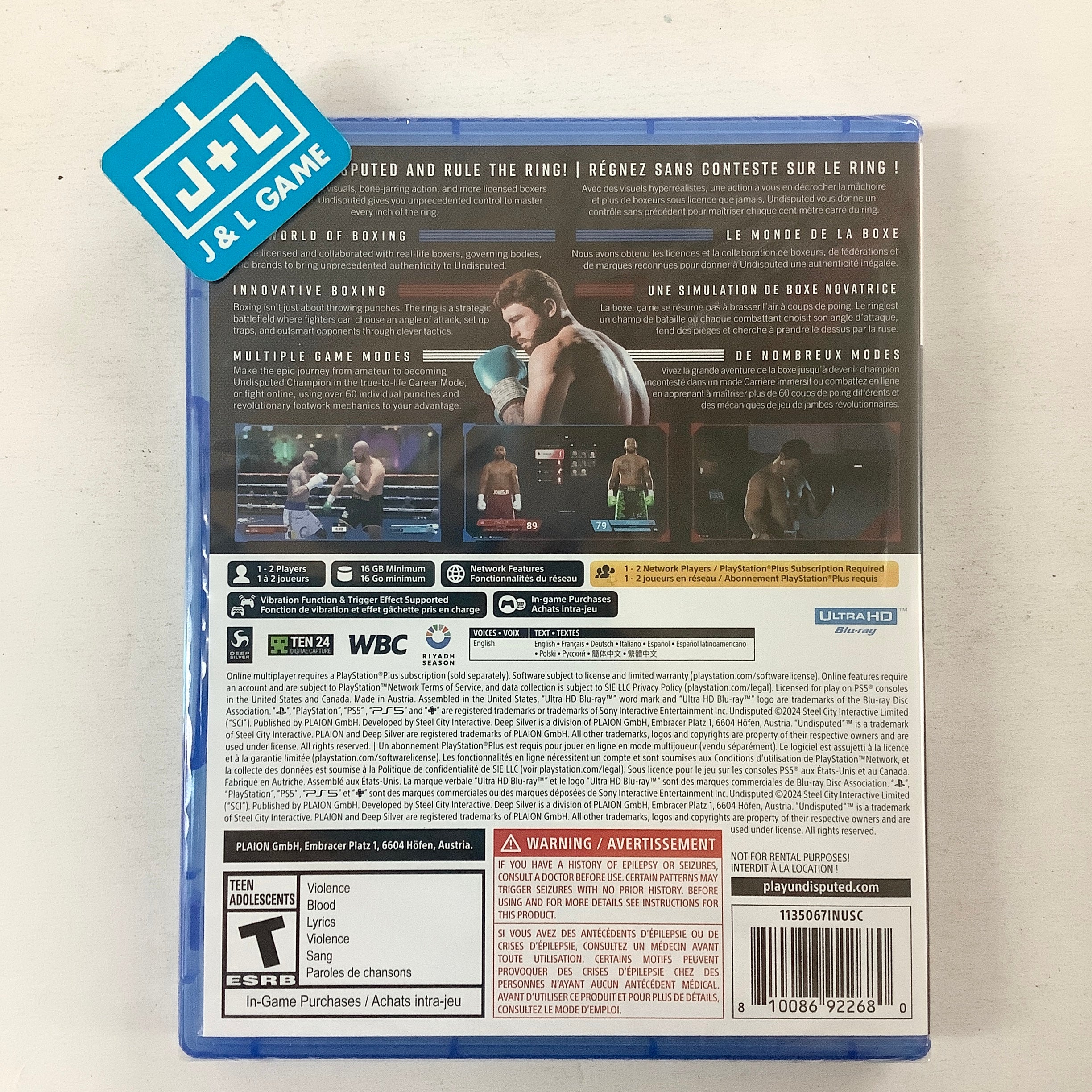 Undisputed - (PS5) PlayStation 5 Video Games Deep Silver   