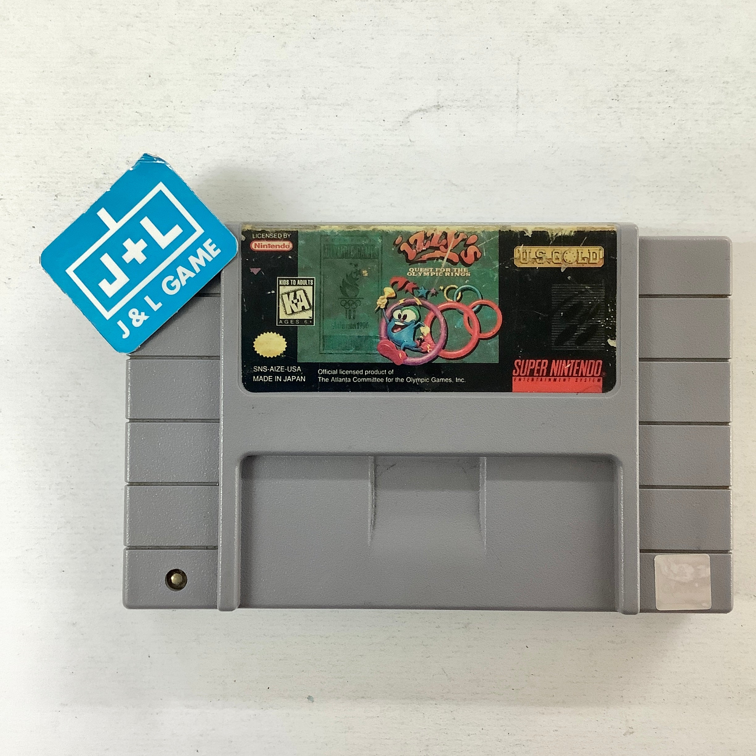 Izzy's Quest for the Olympic Rings - (SNES) Super Nintendo [Pre-Owned] Video Games US Gold   