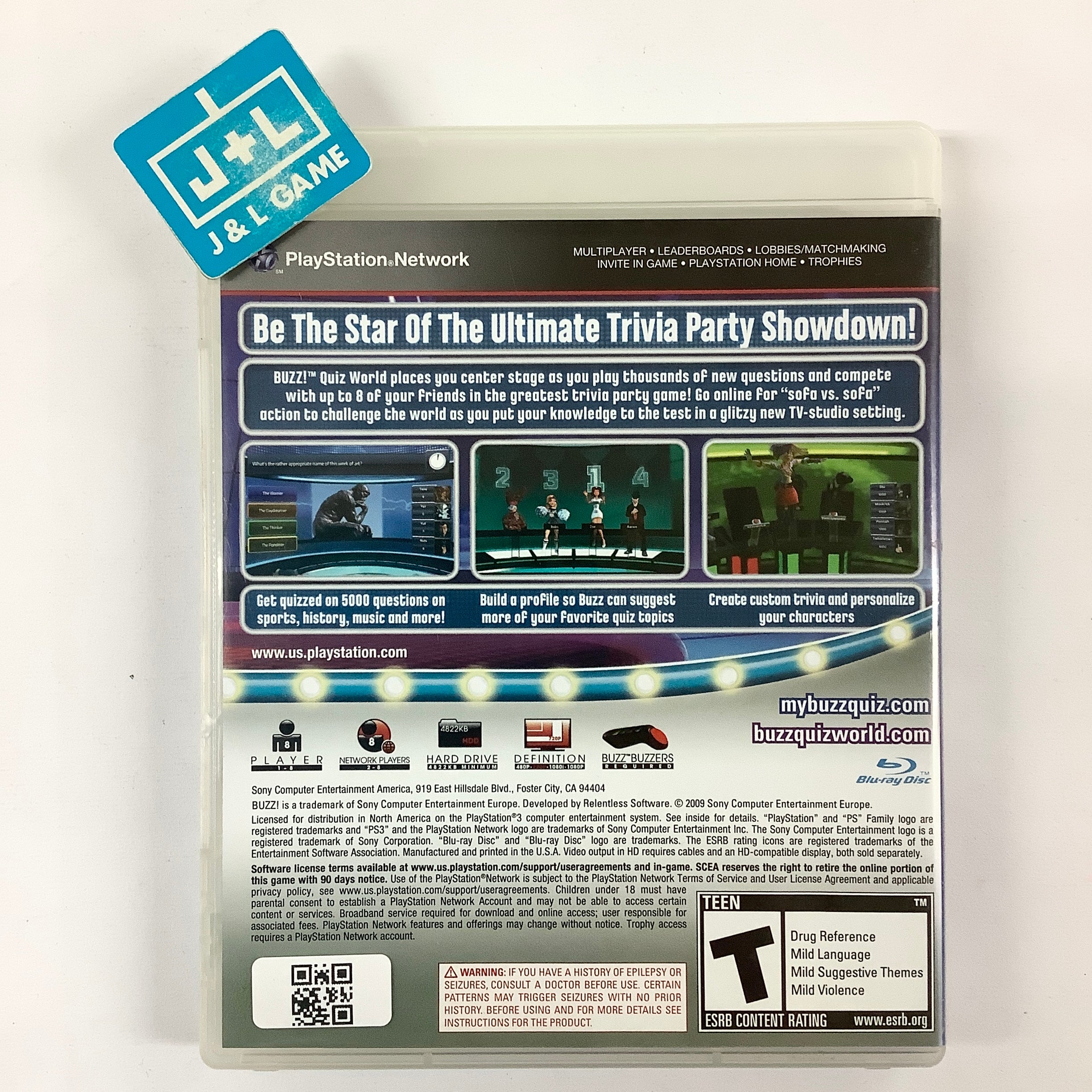 Buzz Quiz World Big Box 4 Buzzers Sony Playstation 3 (Gebraucht) in Giubiasco für CHF 35 – mit Buzz Quiz World Big Box 4 Buzzers Sony Playstation 3 (Gebraucht) in Giubiasco für CHF 35 – mit