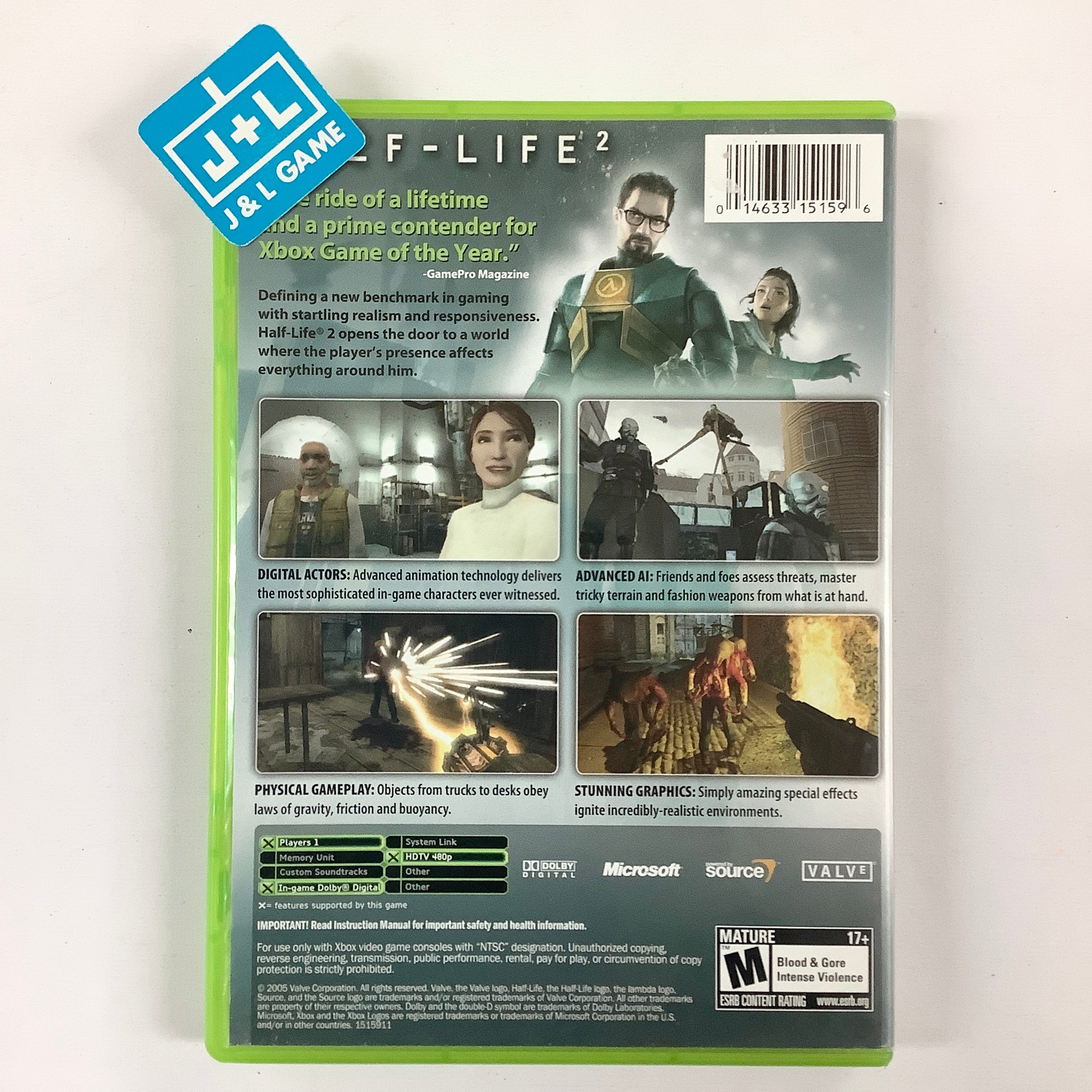 Half-Life 2 - (XB) Xbox [Pre-Owned] | J&L Game
