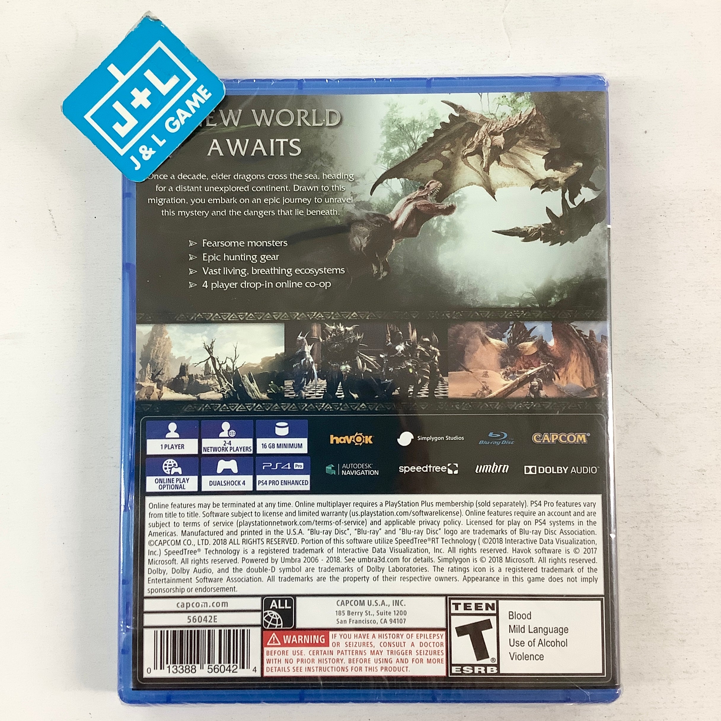 Monster Hunter: World - (PS4) PlayStation 4 Video Games Capcom