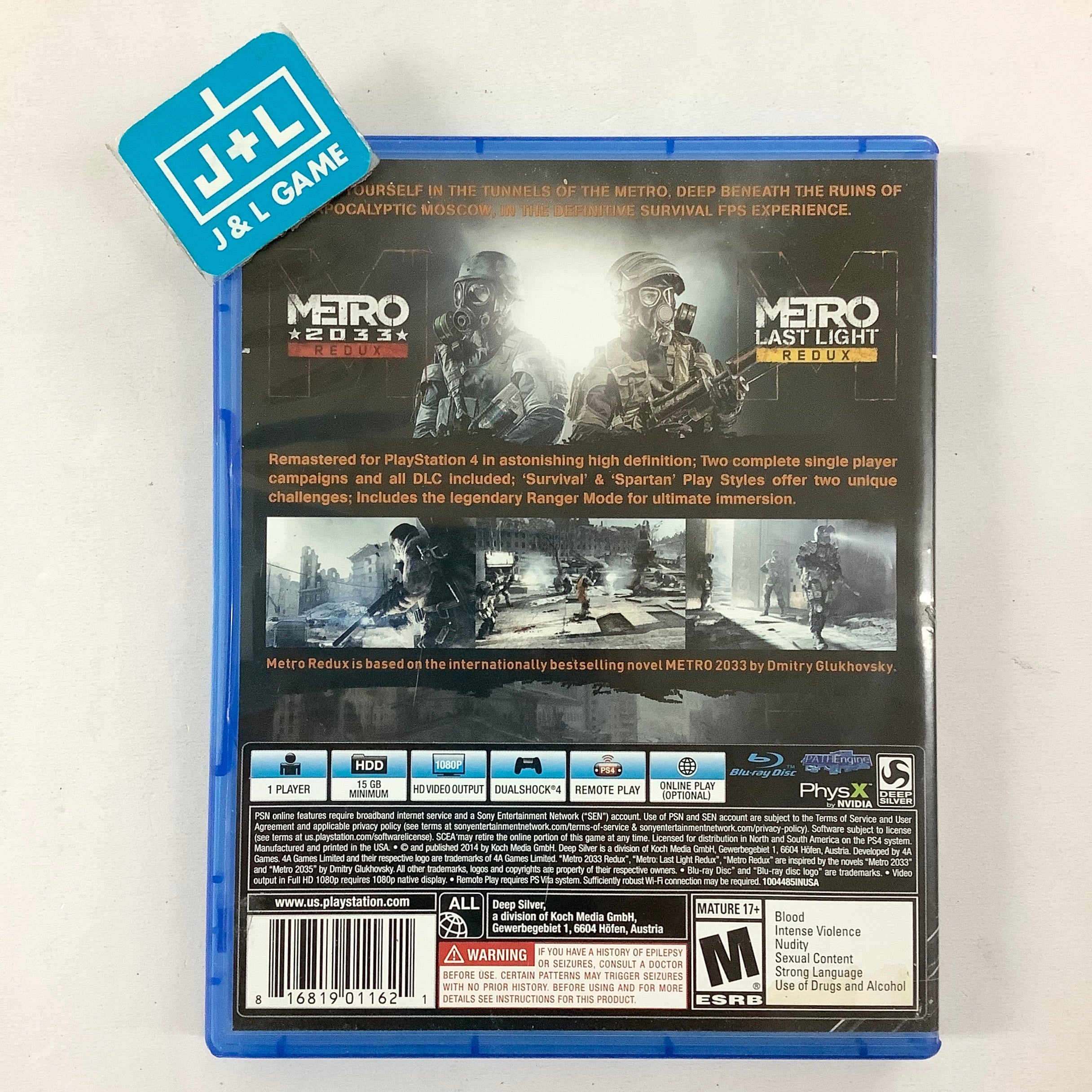 Metro Redux - (PS4) PlayStation 4 [Pre-Owned] Video Games Deep Silver