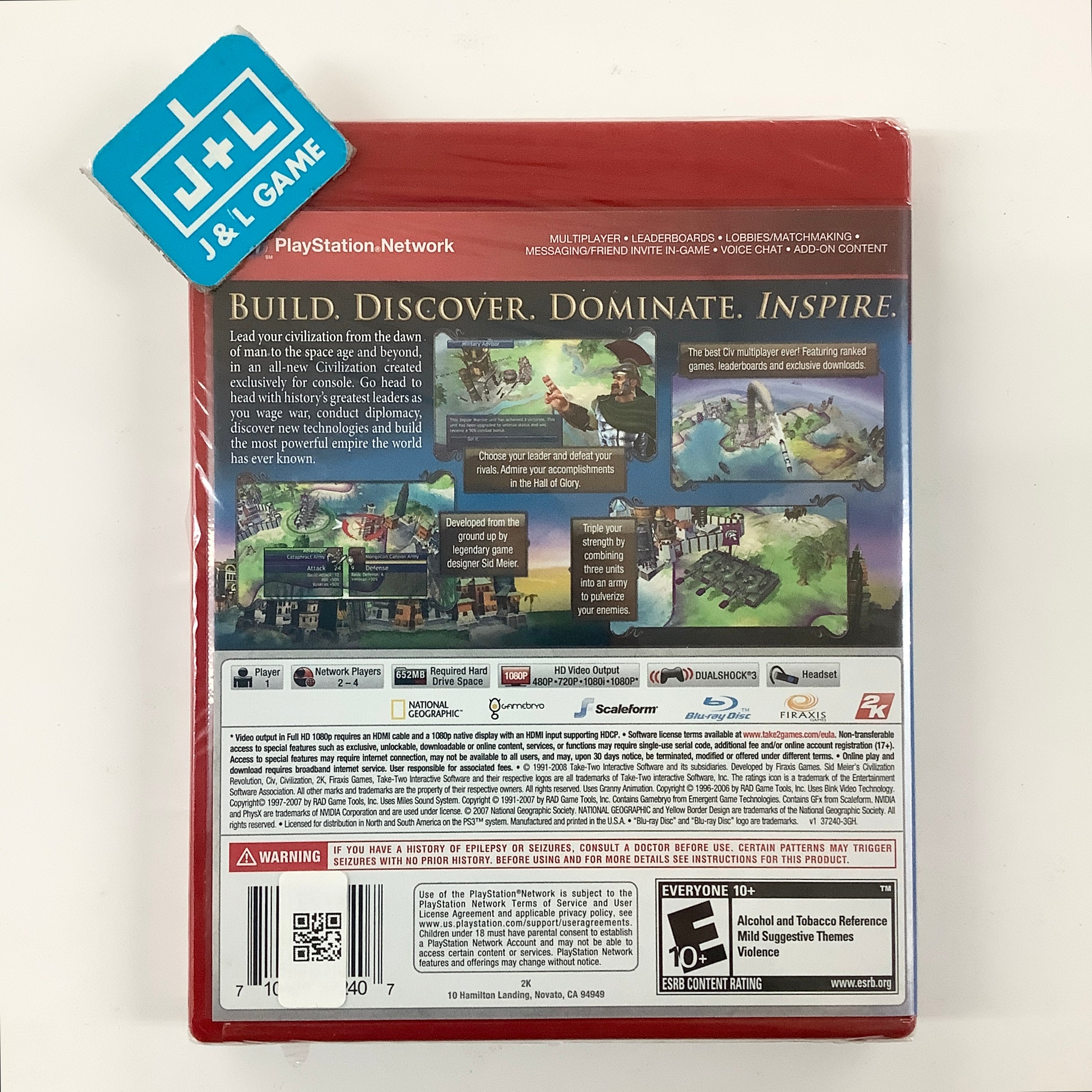 Sid Meier's Civilization Revolution (Greatest Hits) - (PS3) PlayStation 3 Video Games 2K Games