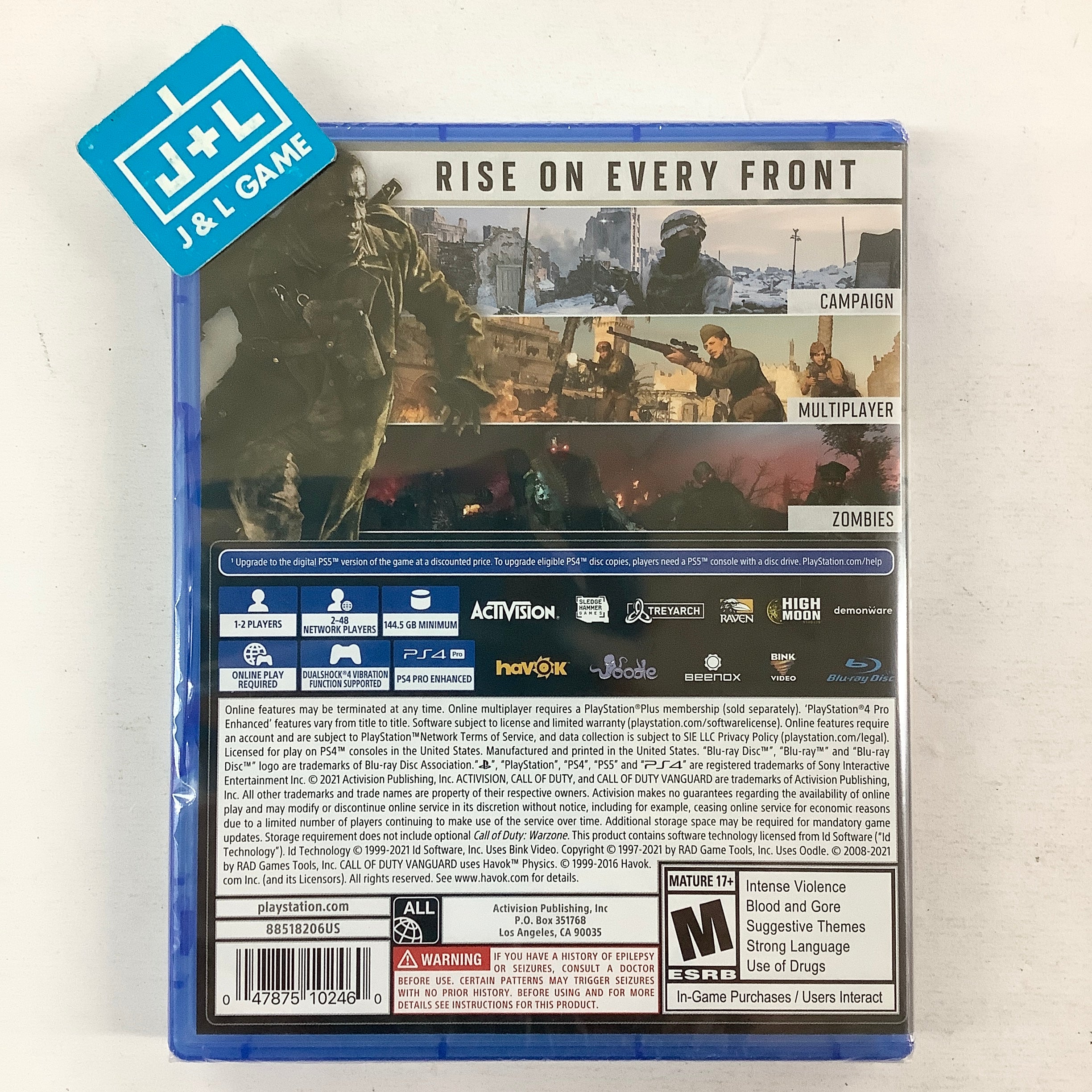 Call of Duty: Vanguard - (PS4) PlayStation 4 Video Games ACTIVISION