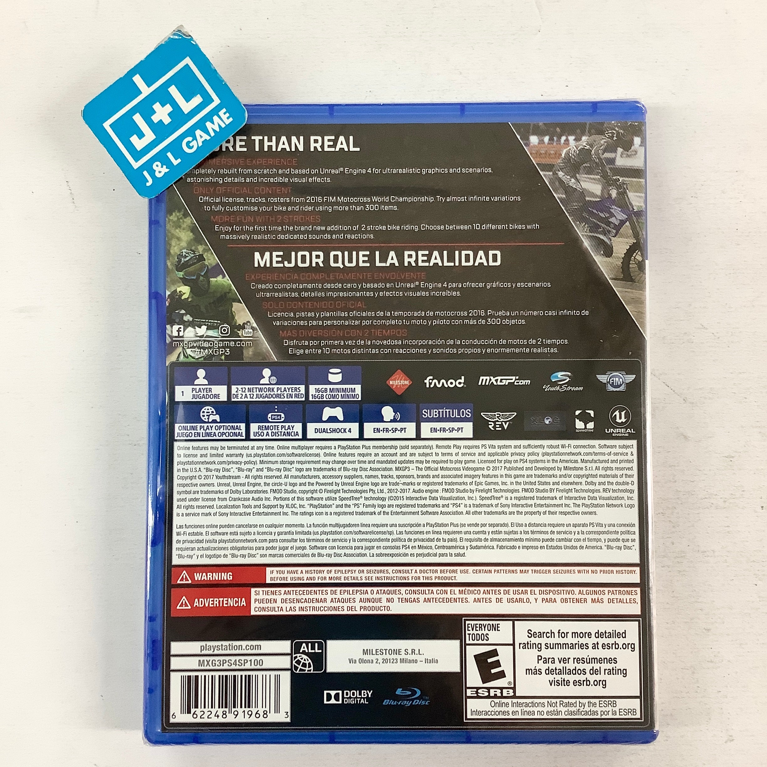 MXGP 3: The Official Motocross Videogame - (PS4) PlayStation 4