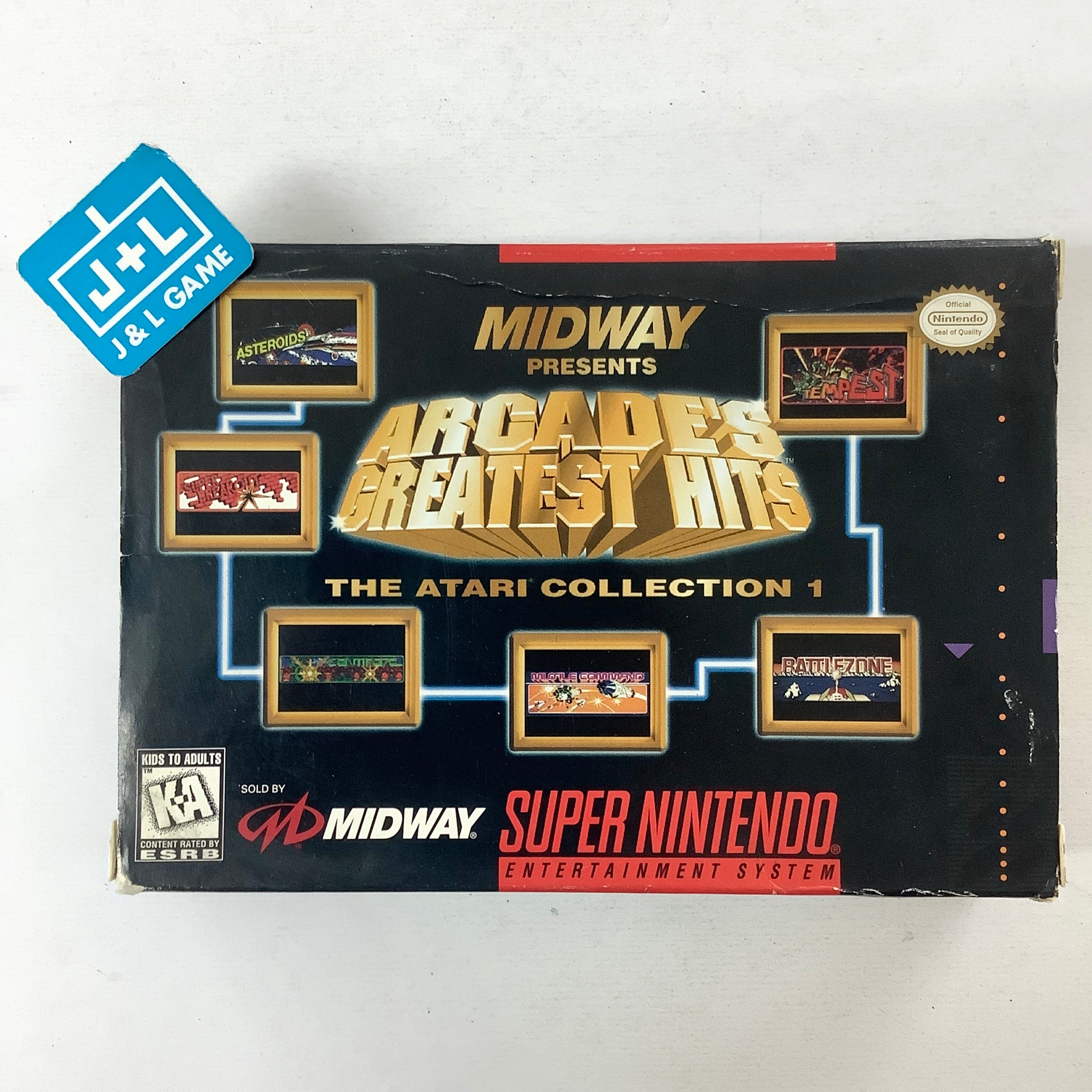 Midway Presents Arcade's Greatest Hits: The Atari Collection 1 - (SNES) Super Nintendo [Pre-Owned] Video Games Midway   