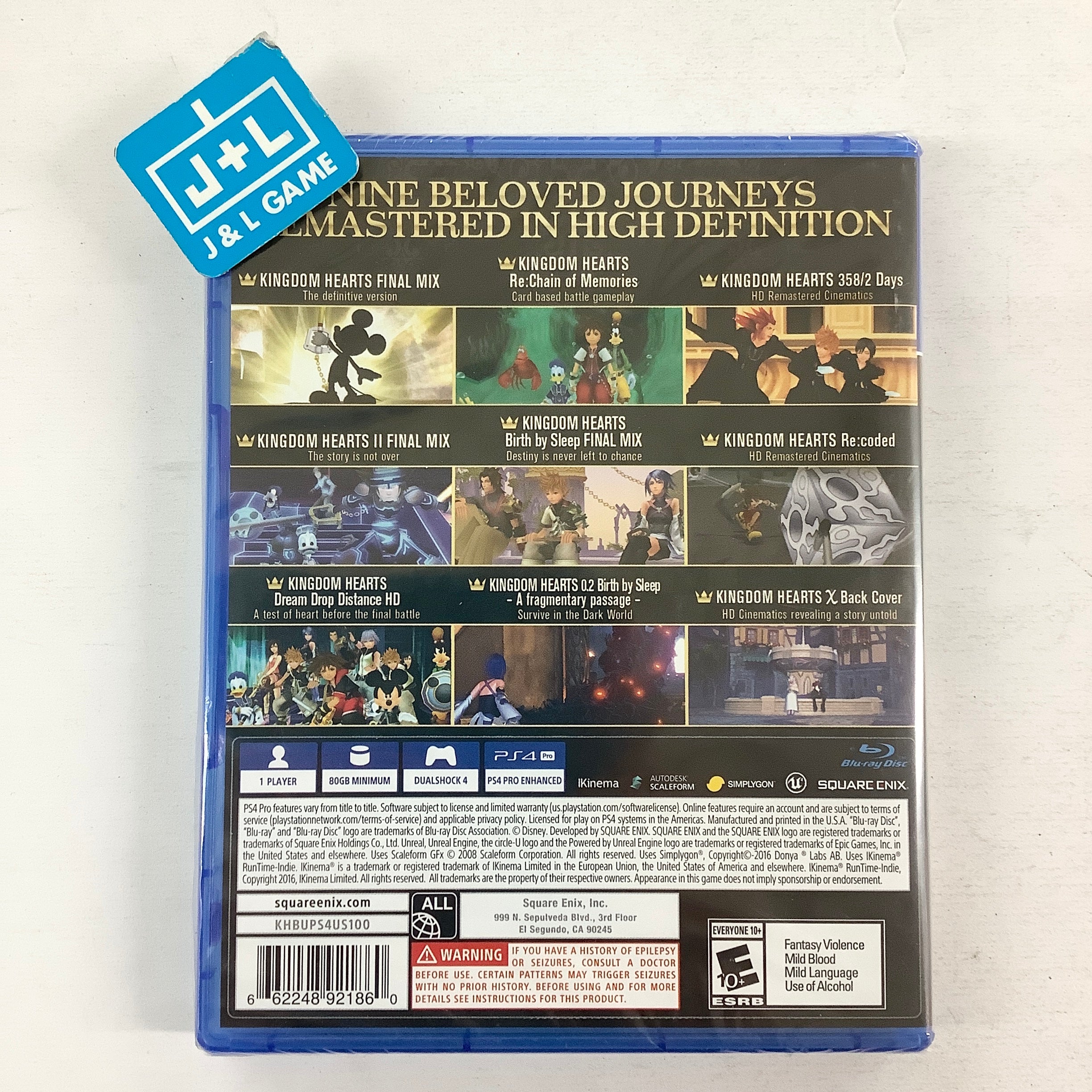 Kingdom Hearts: The Story So Far - (PS4) PlayStation 4 Video Games Square Enix