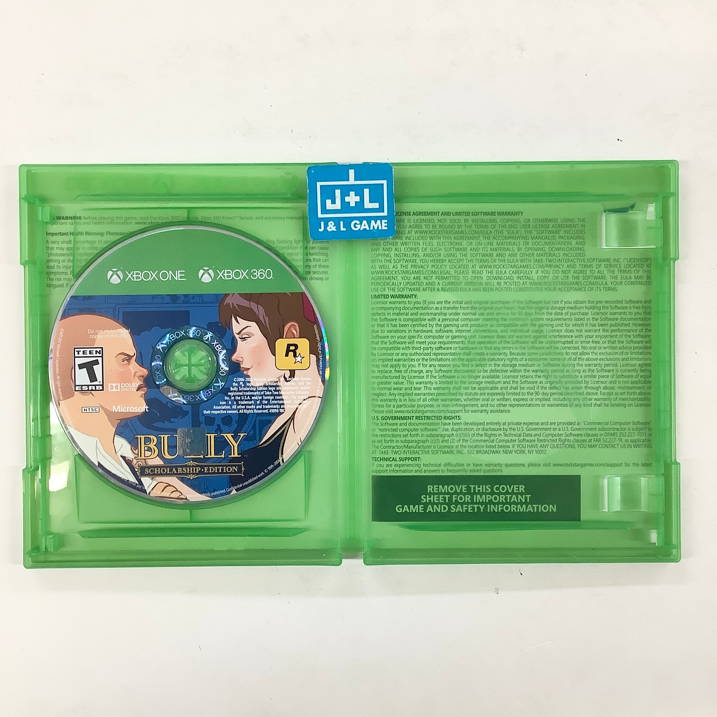 Bully: Scholarship Edition - (XB1) Xbox One & Xbox 360 [Pre-Owned] Video Games Rockstar Games