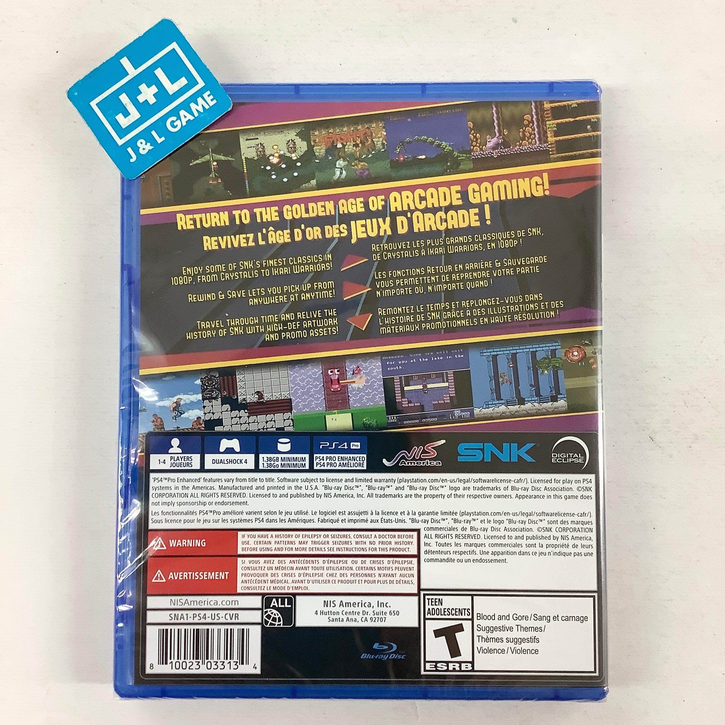 SNK 40th Anniversary Collection - (PS4) PlayStation 4 Video Games NIS America