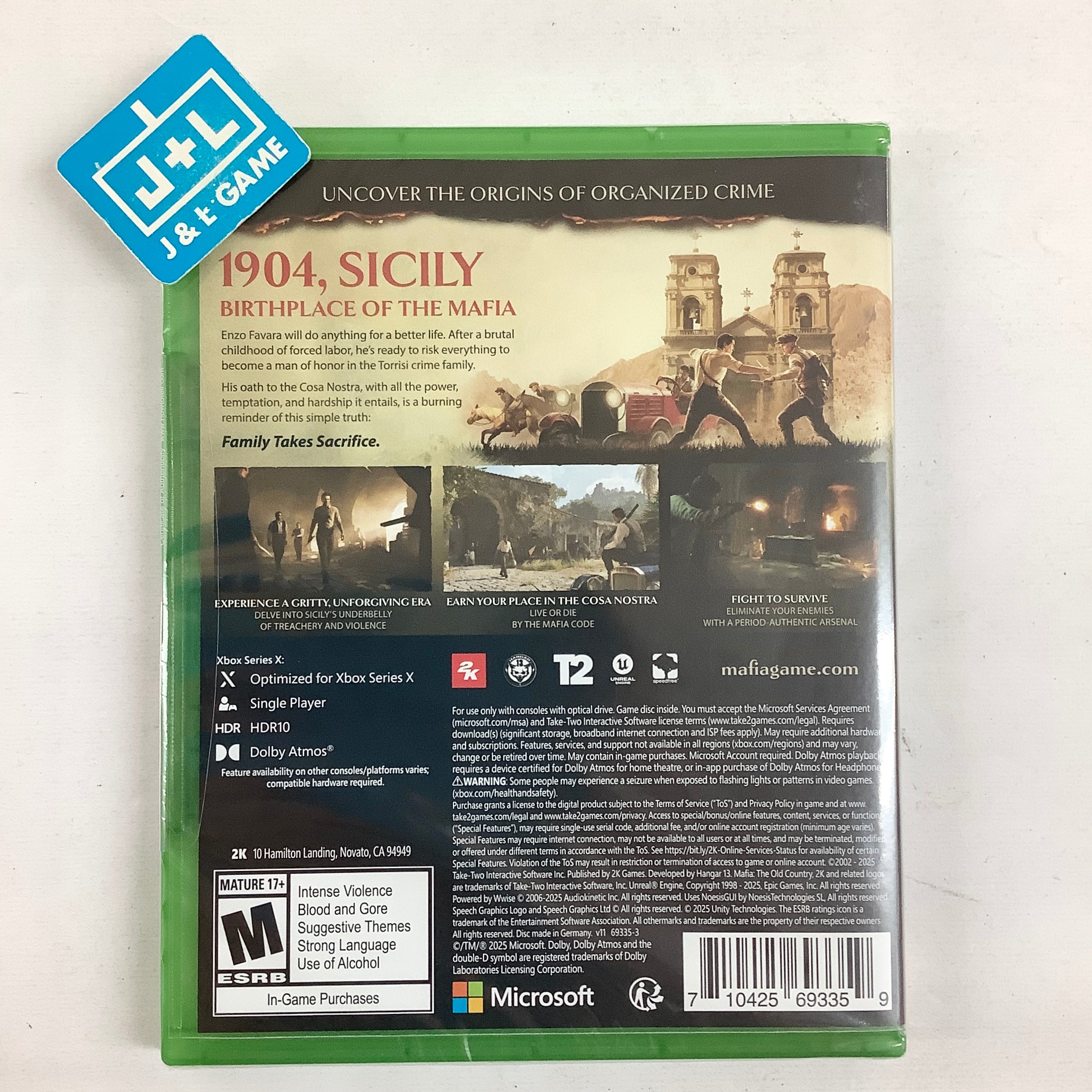 Mafia: The Old Country - (XSX) Xbox Series X Video Games 2K