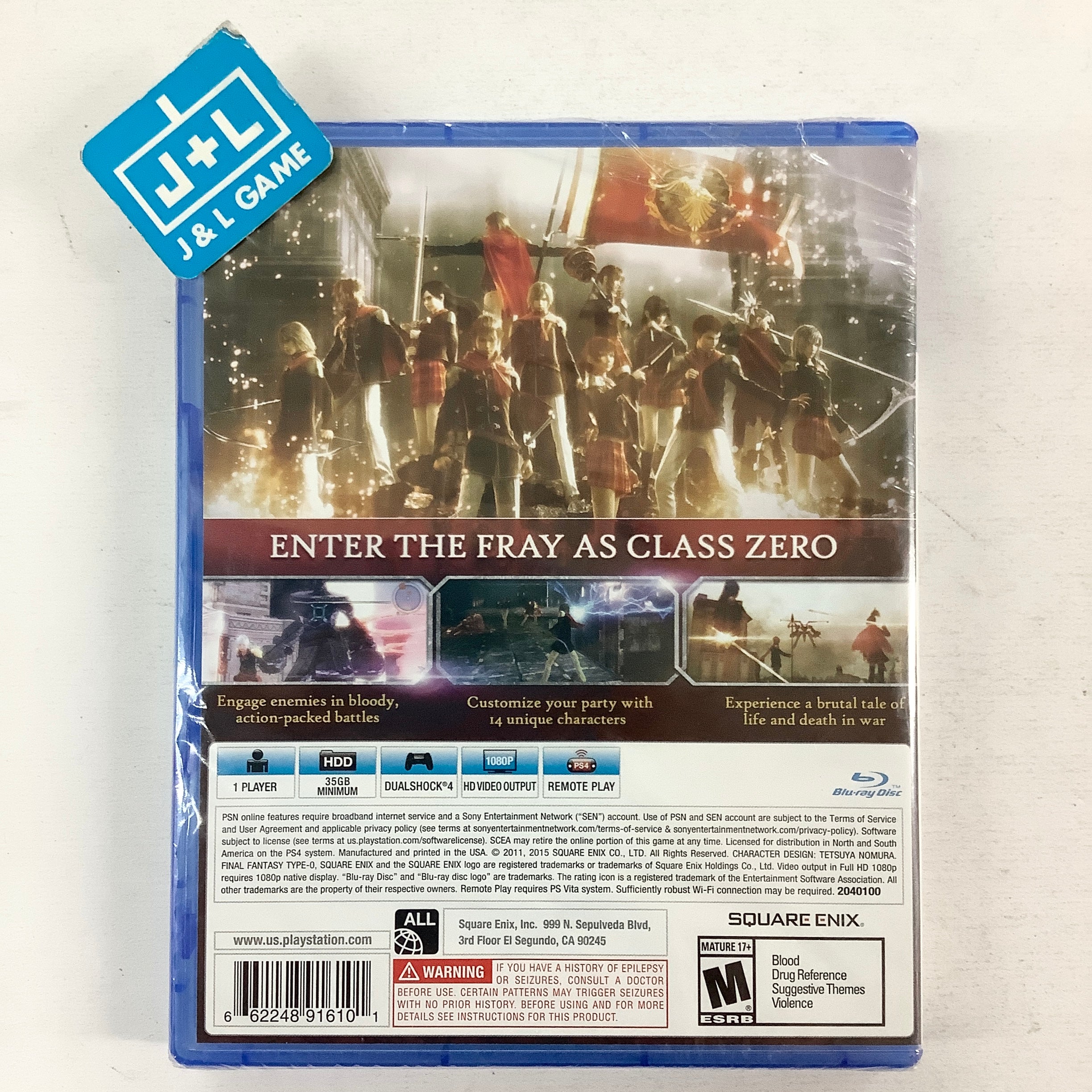 Final Fantasy Type-0 HD - (PS4) PlayStation 4 Video Games Square Enix