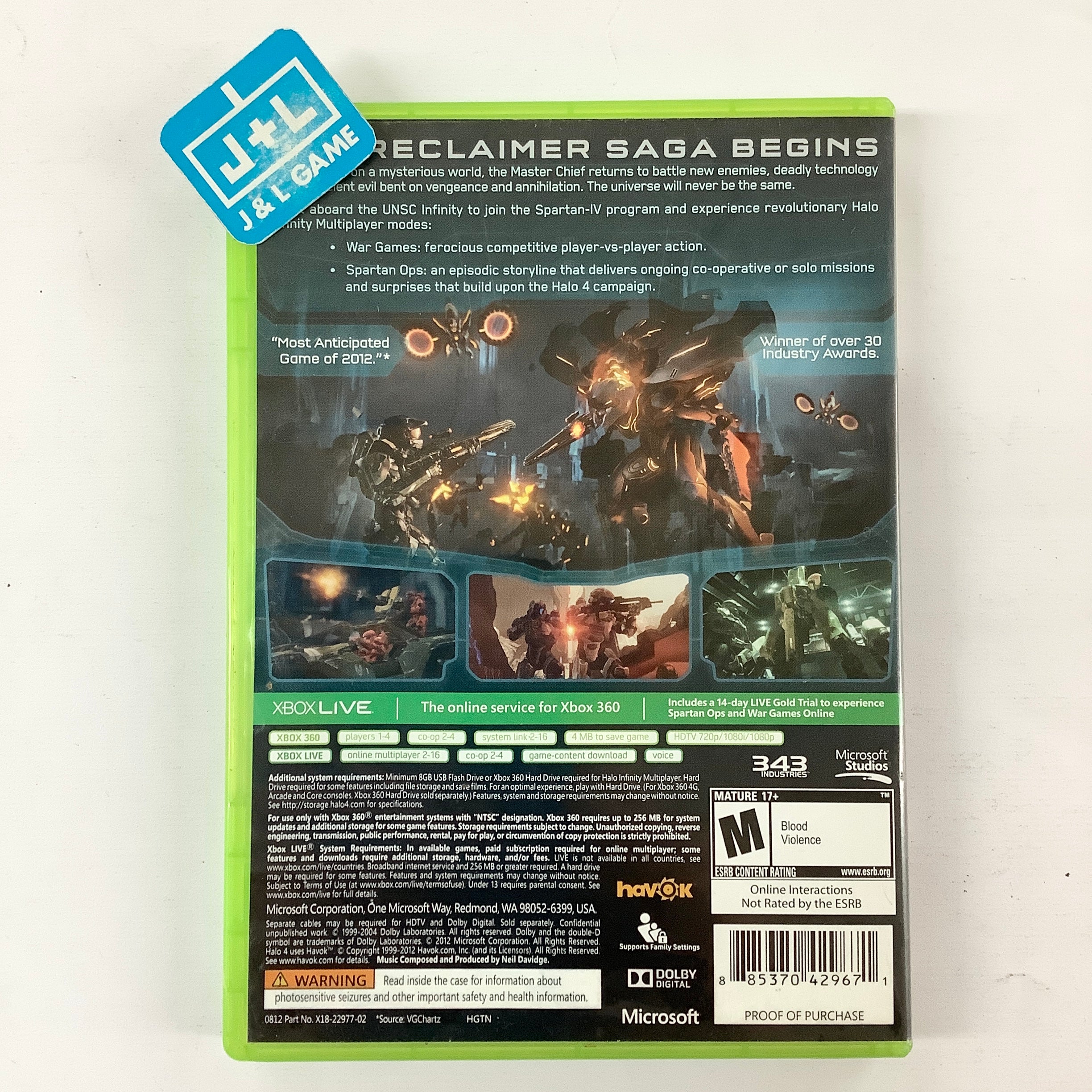 Halo 4 - Xbox 360 [Pre-Owned] Video Games Microsoft Game Studios   