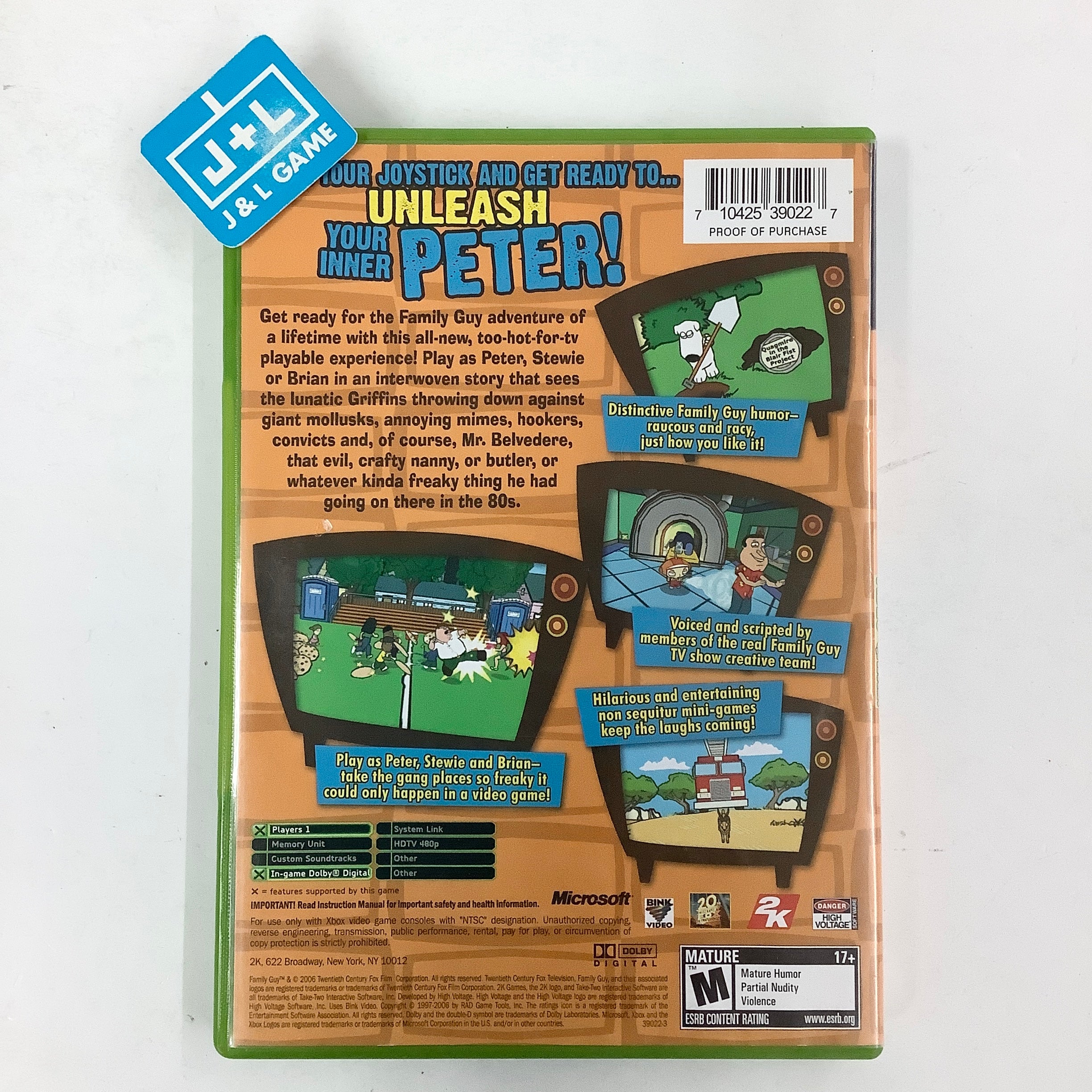Family Guy - (XB) Xbox [Pre-Owned] Video Games 2K Games