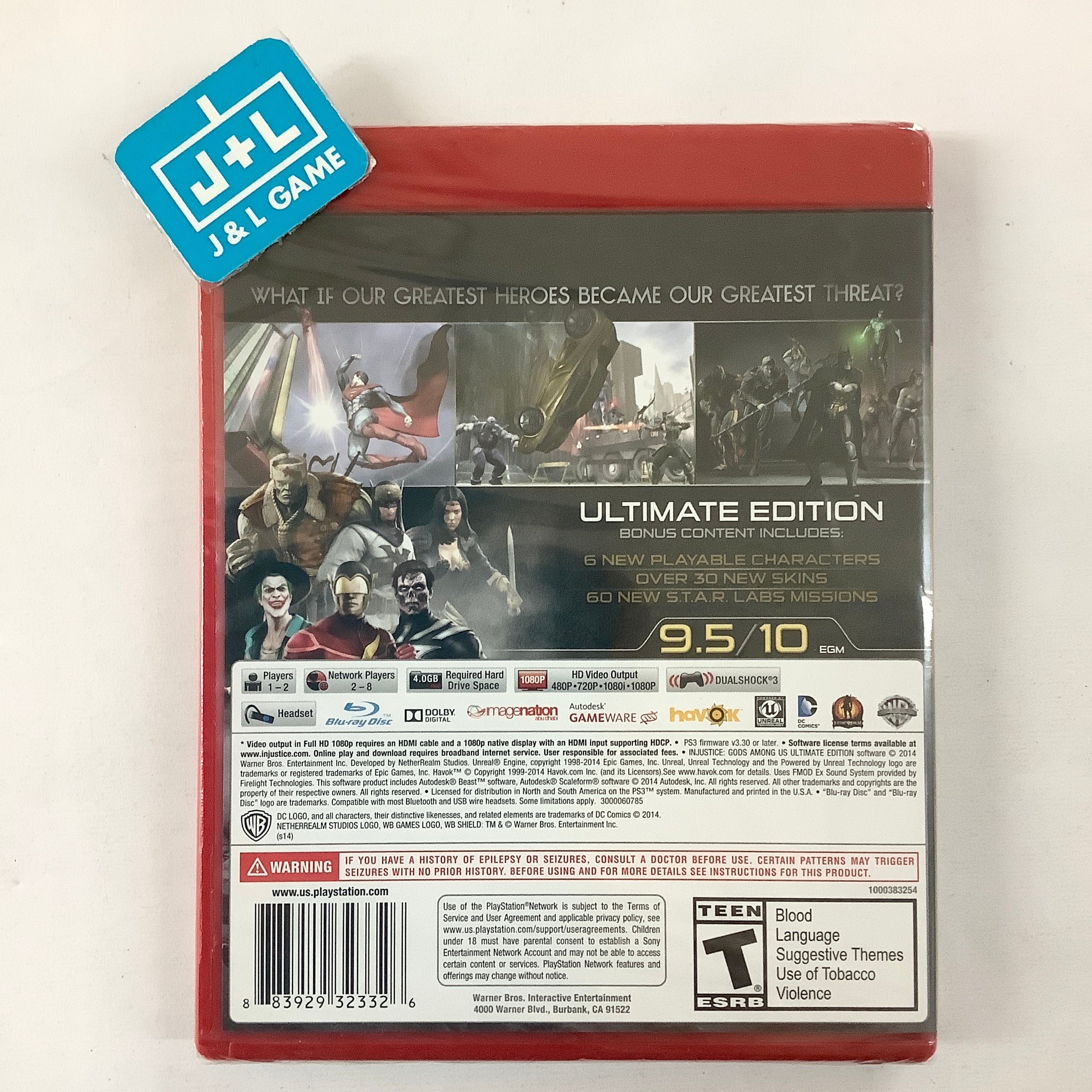 Injustice: Gods Among Us - Ultimate Edition (Greatest Hits) - (PS3) PlayStation 3 Video Games Warner Bros. Interactive Entertainment   