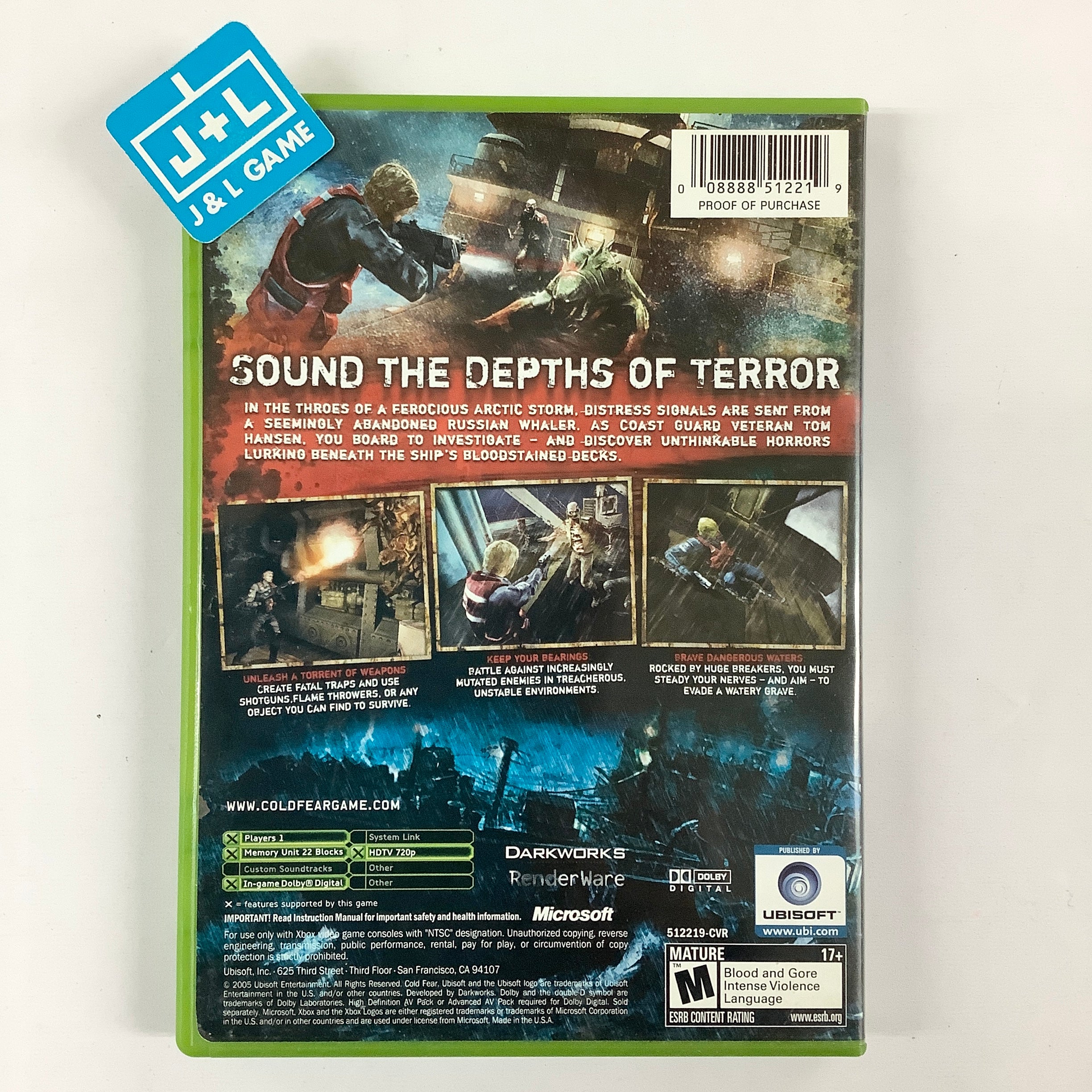 Cold Fear - (XB) Xbox [Pre-Owned] Video Games Ubisoft   