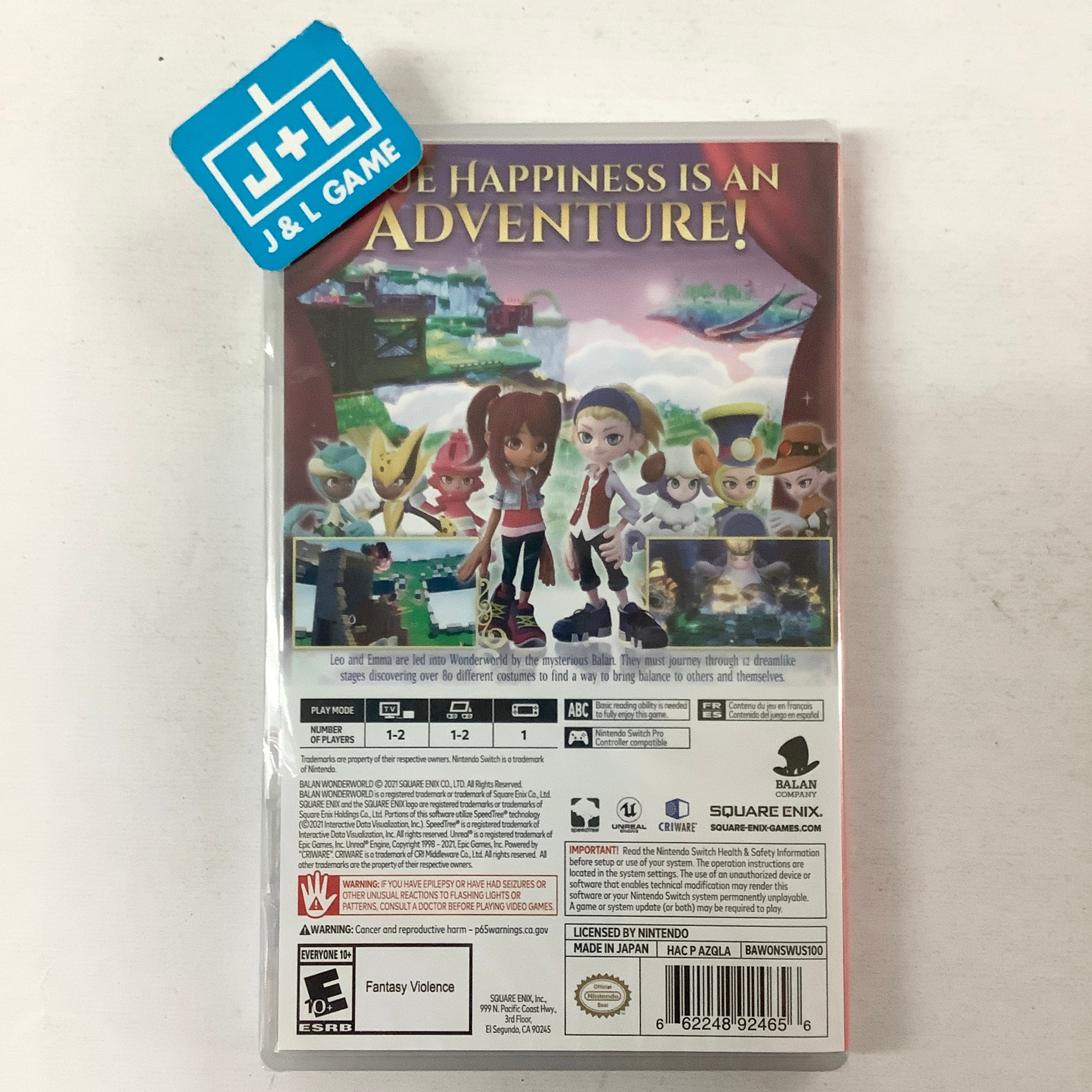Balan Wonderworld - (NSW) Nintendo Switch Video Games Square Enix   